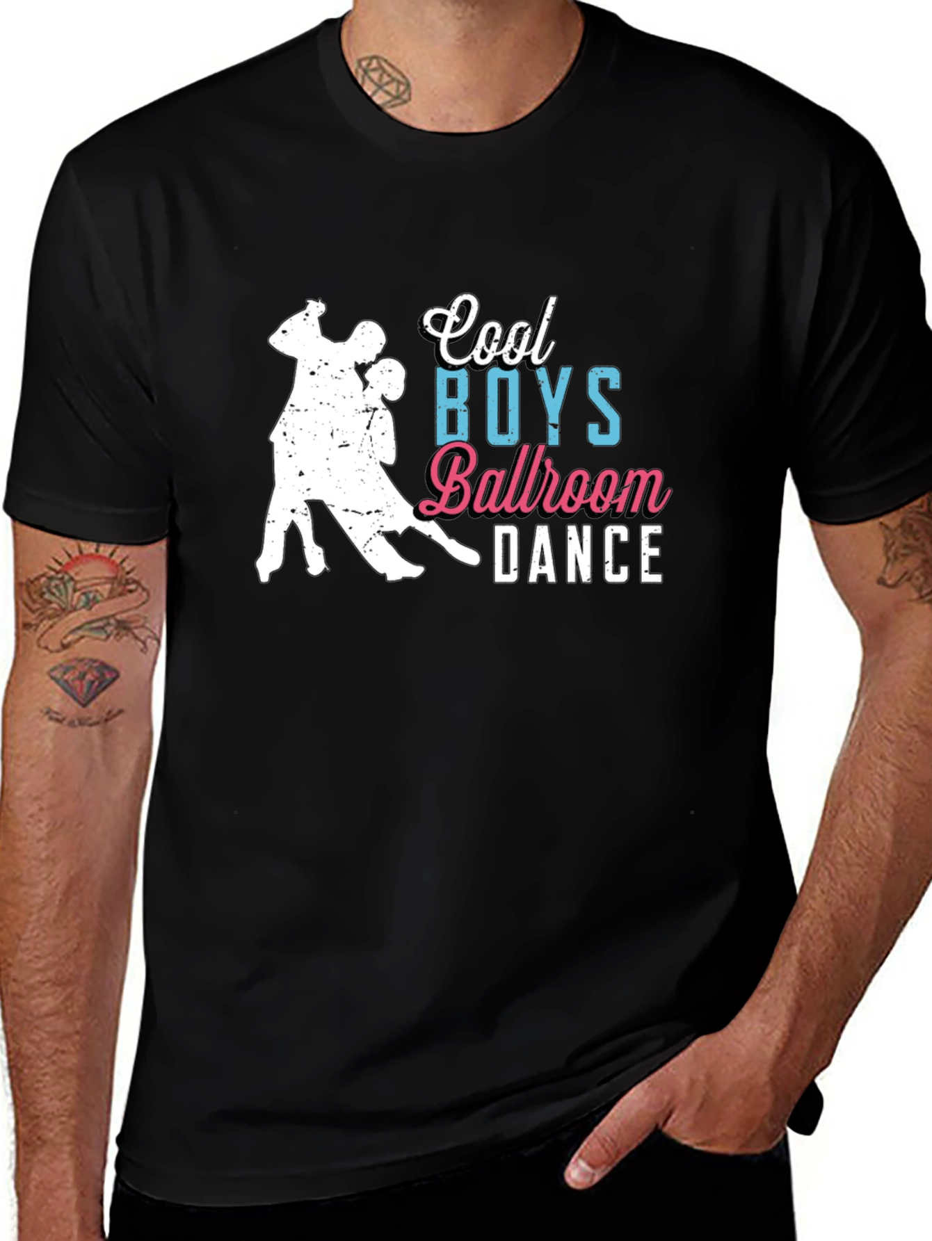 Variant 7 of Cool Boys Ballroom Dance Black T-Shirt
