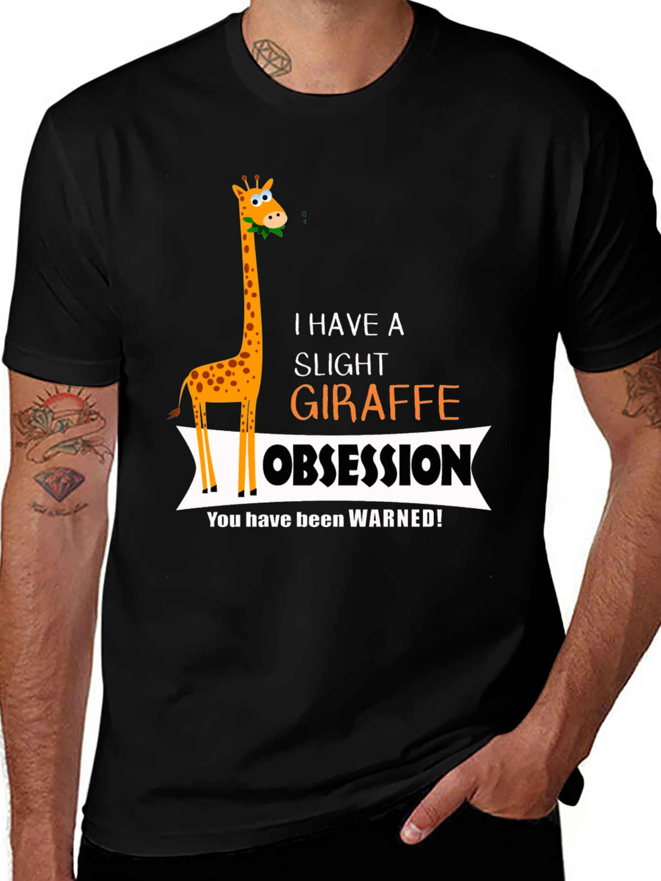 Variant 19 of Giraffe Obsession T-Shirt - Funny Animal Lover Tee