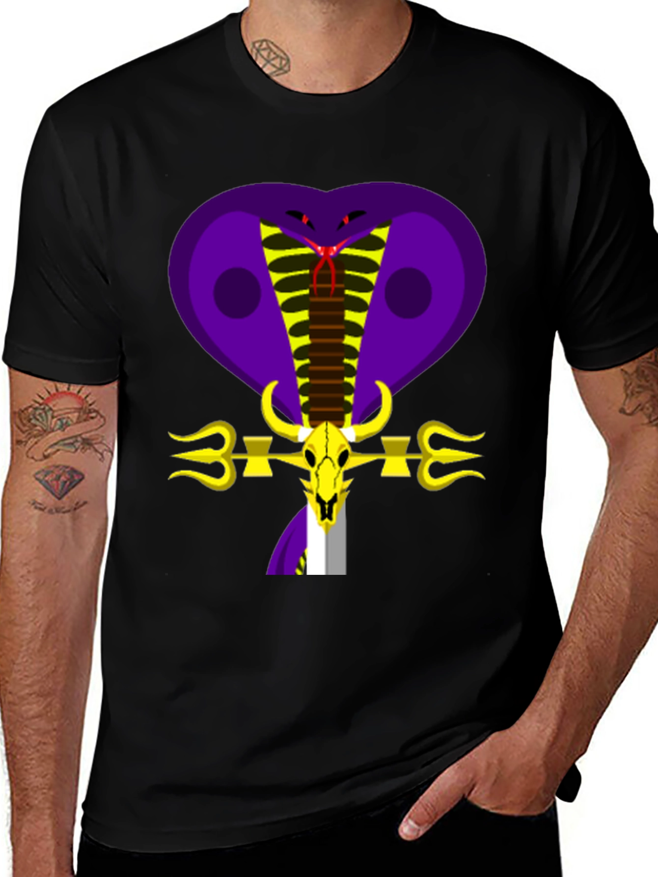 Variant 16 of Cobra Skull Graphic Tee - Bold & Unique