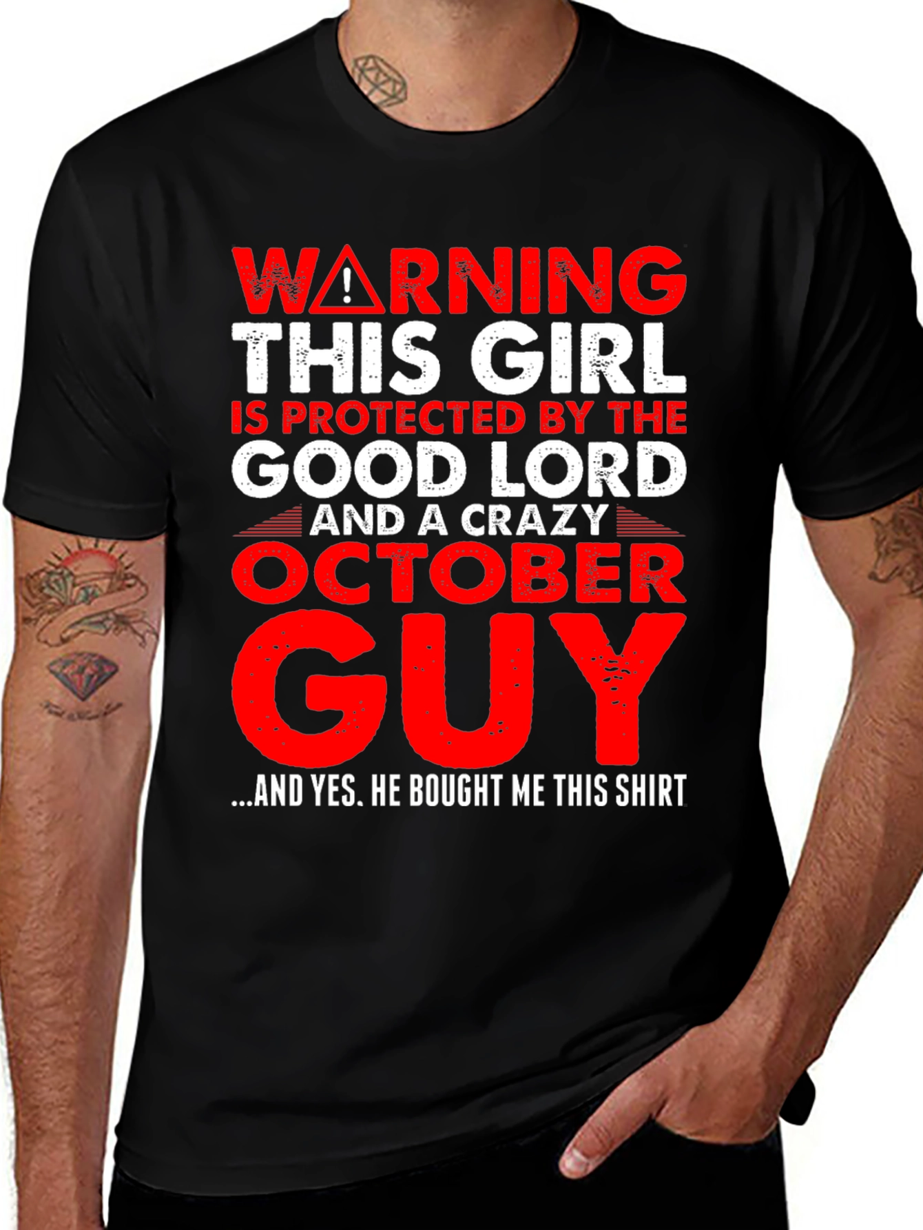 Variant 24 of Warning Crazy October Guy T-Shirt