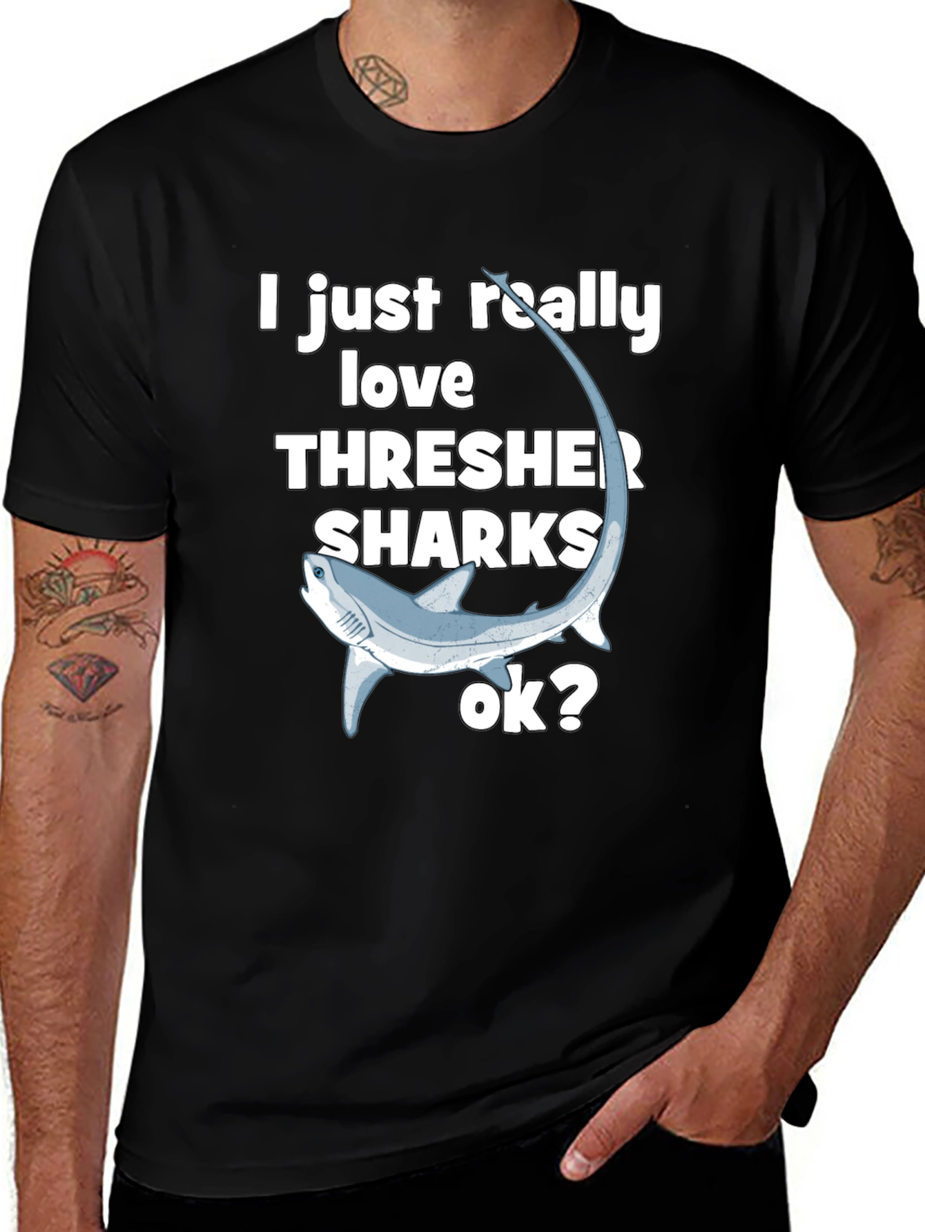 Thresher Shark Lover T-Shirt - Cool Graphic Tee