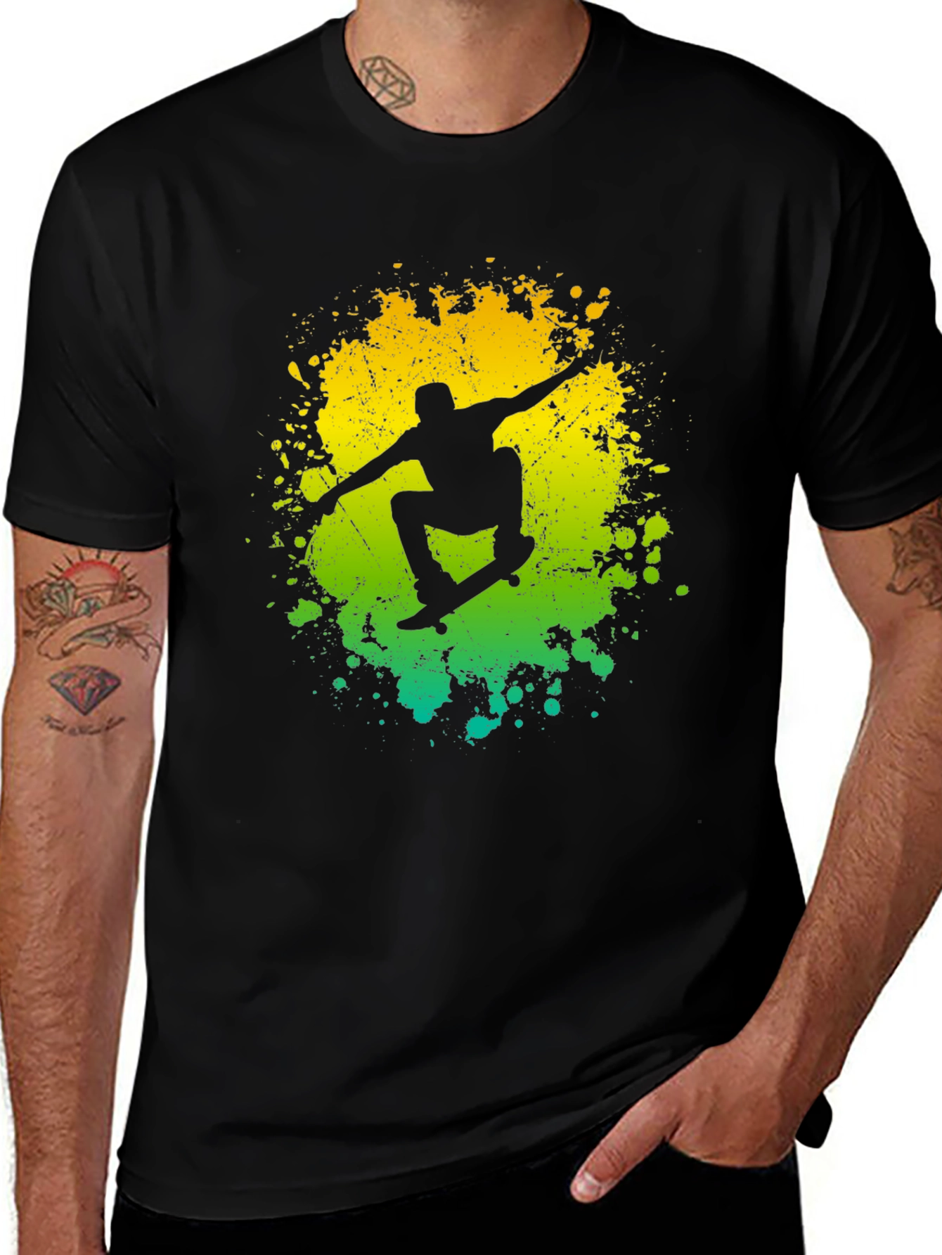 Variant 28 of Skateboarder Graphic Tee - Cool Streetwear Shirt