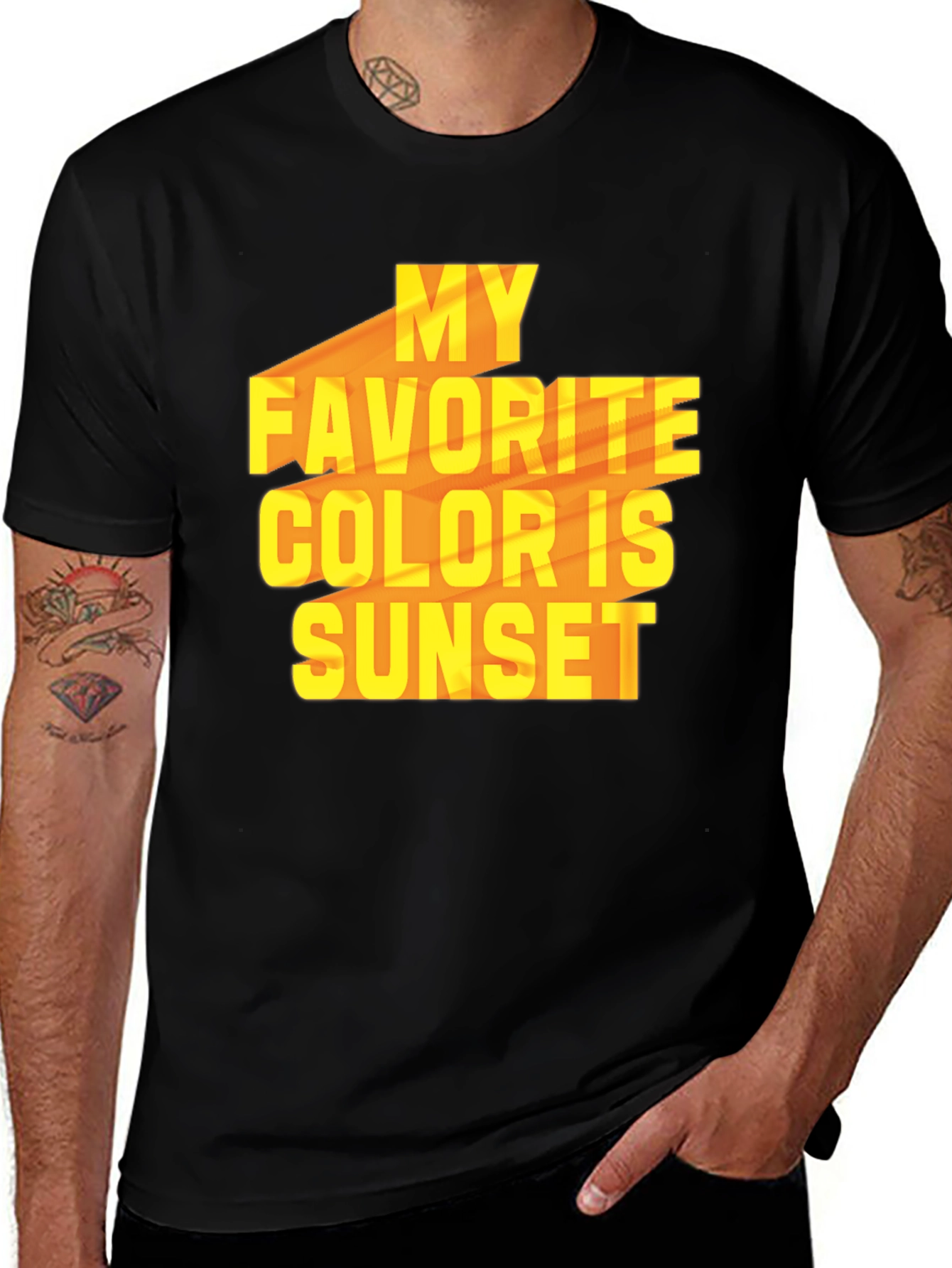 Variant 21 of My Favorite Color Is Sunset Graphic T-Shirt