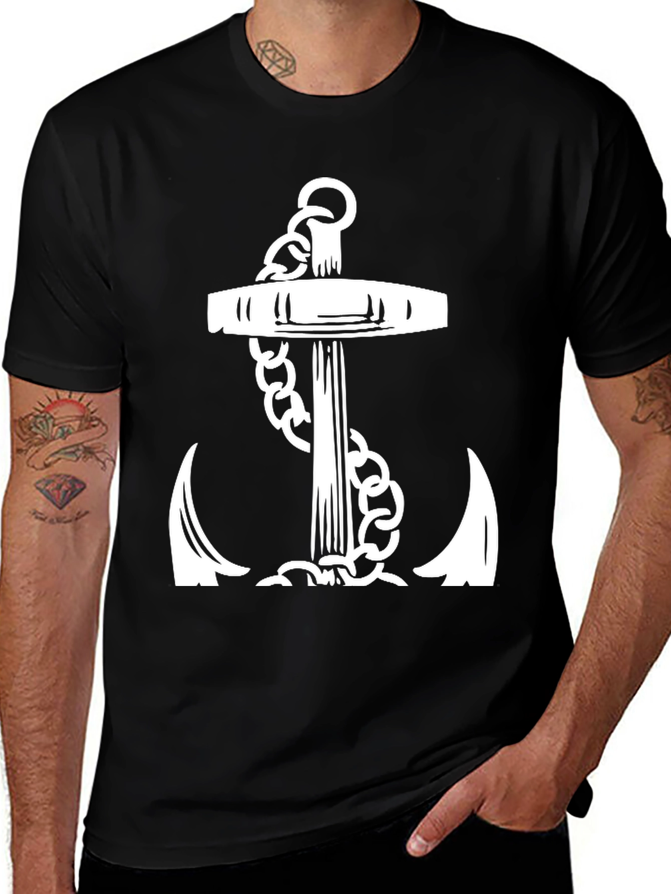 Variant 9 of Anchor Graphic Black T-Shirt