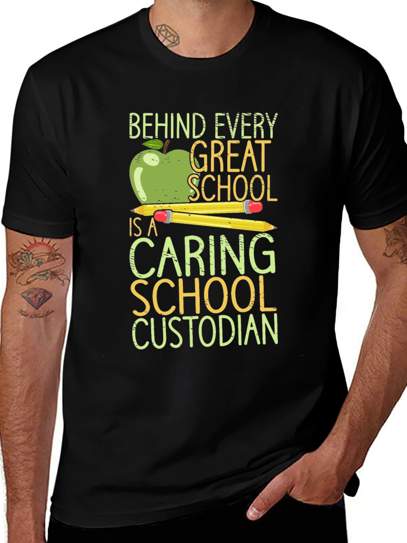 Variant 27 of Caring School Custodian T-Shirt