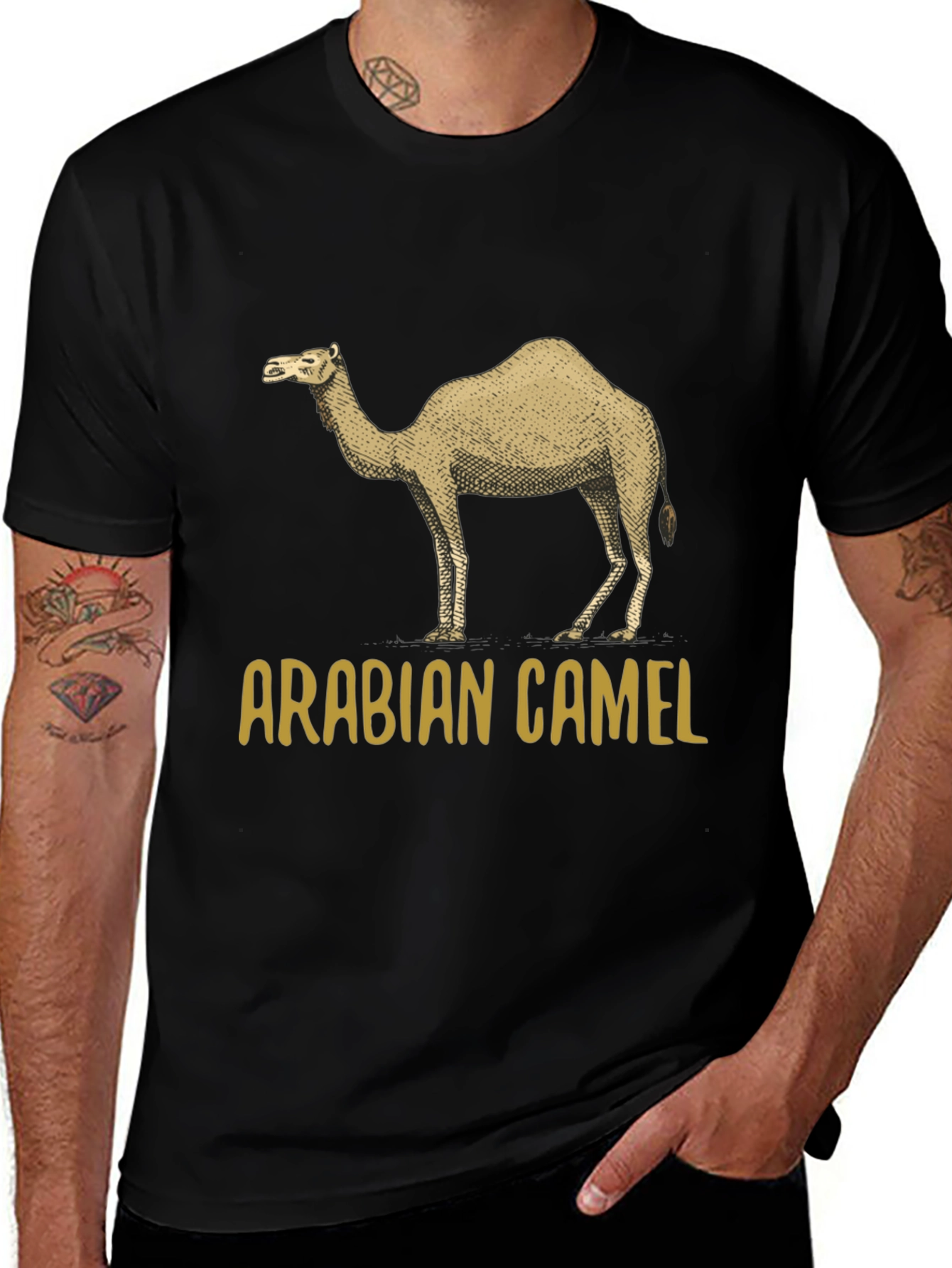 Variant 16 of Arabian Camel Graphic T-Shirt - Unisex Crew Neck