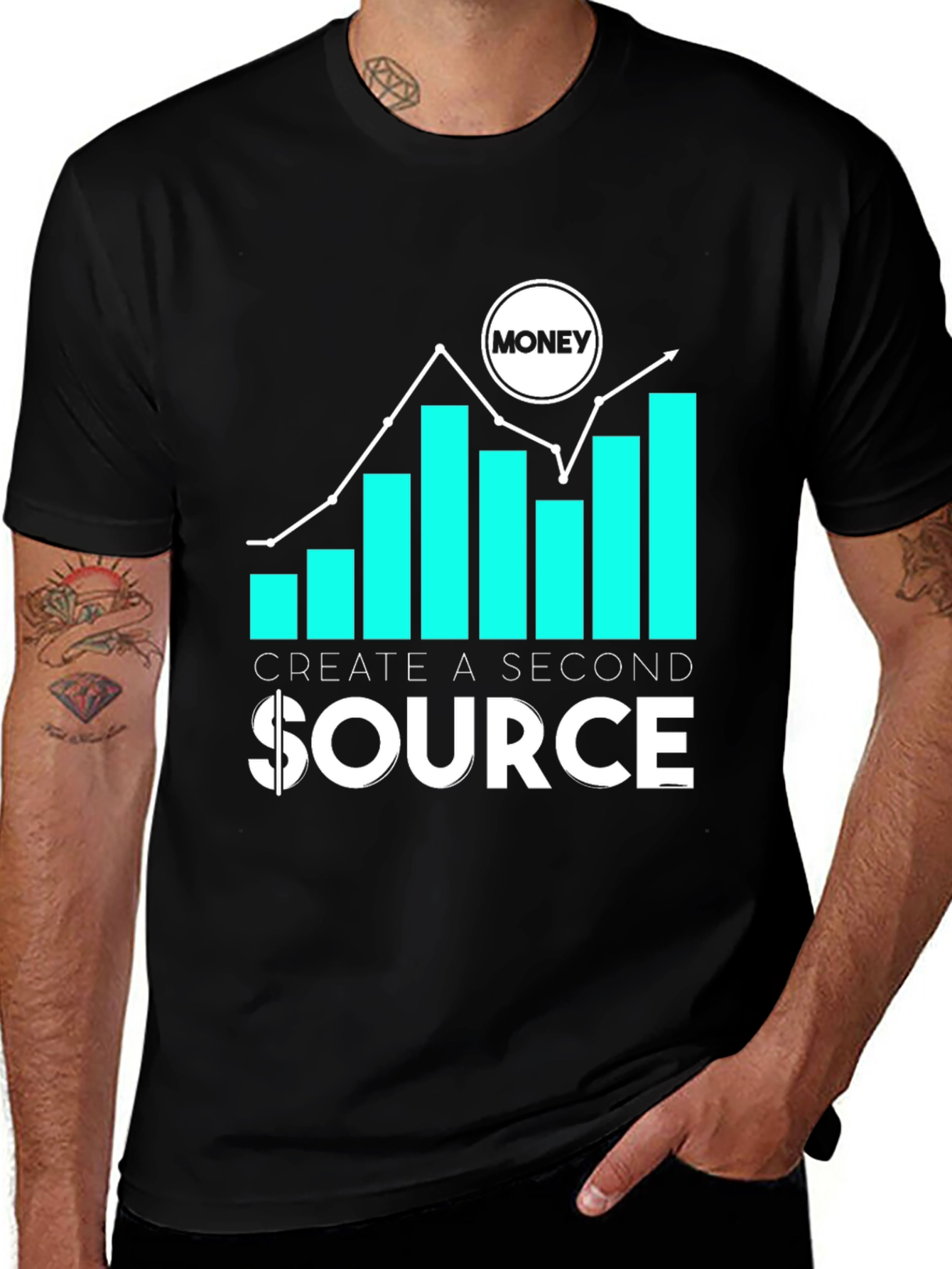 Variant 18 of Create a Second Source Money T-Shirt
