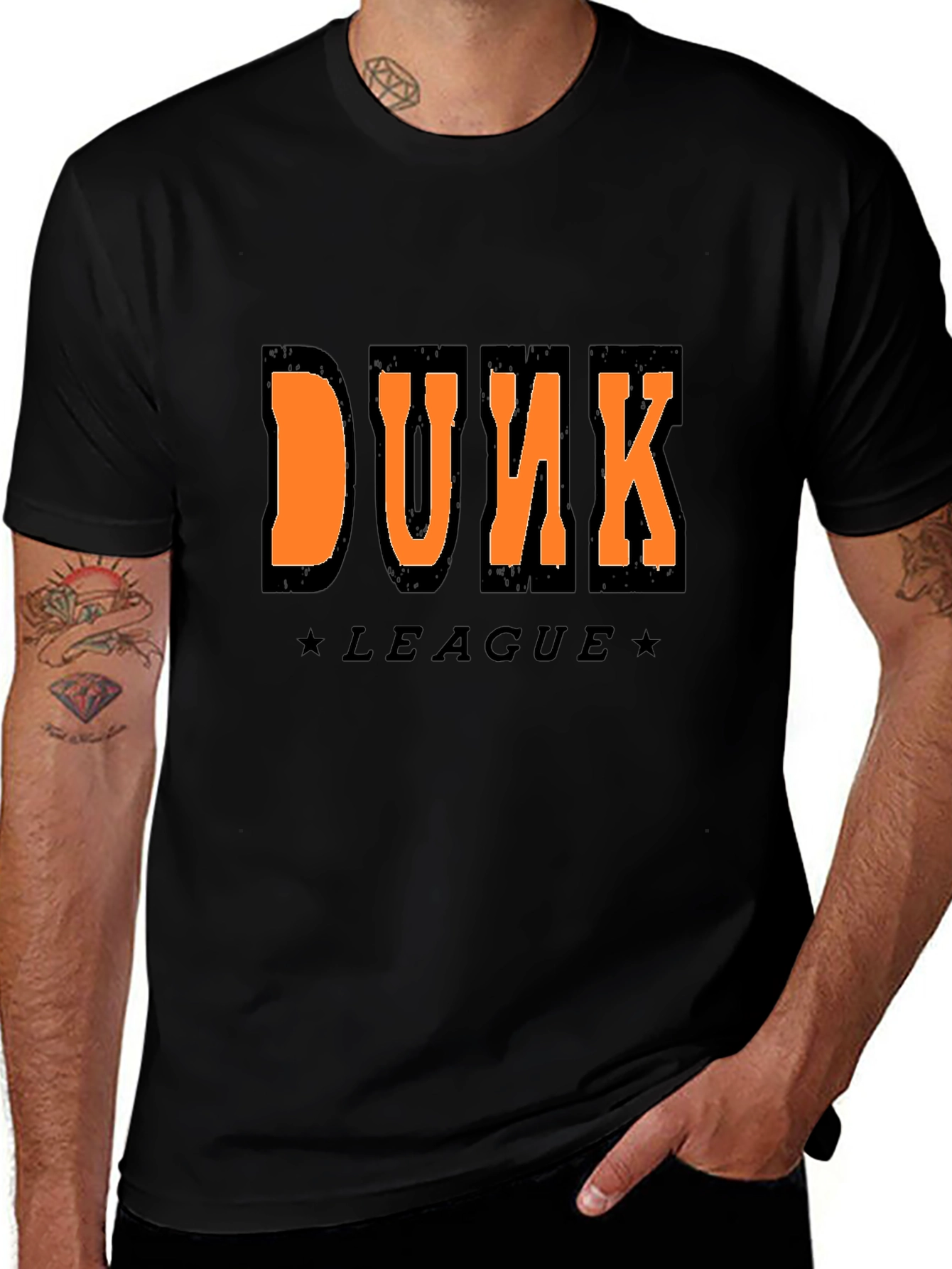 Variant 27 of Dunk League Black Graphic Tee