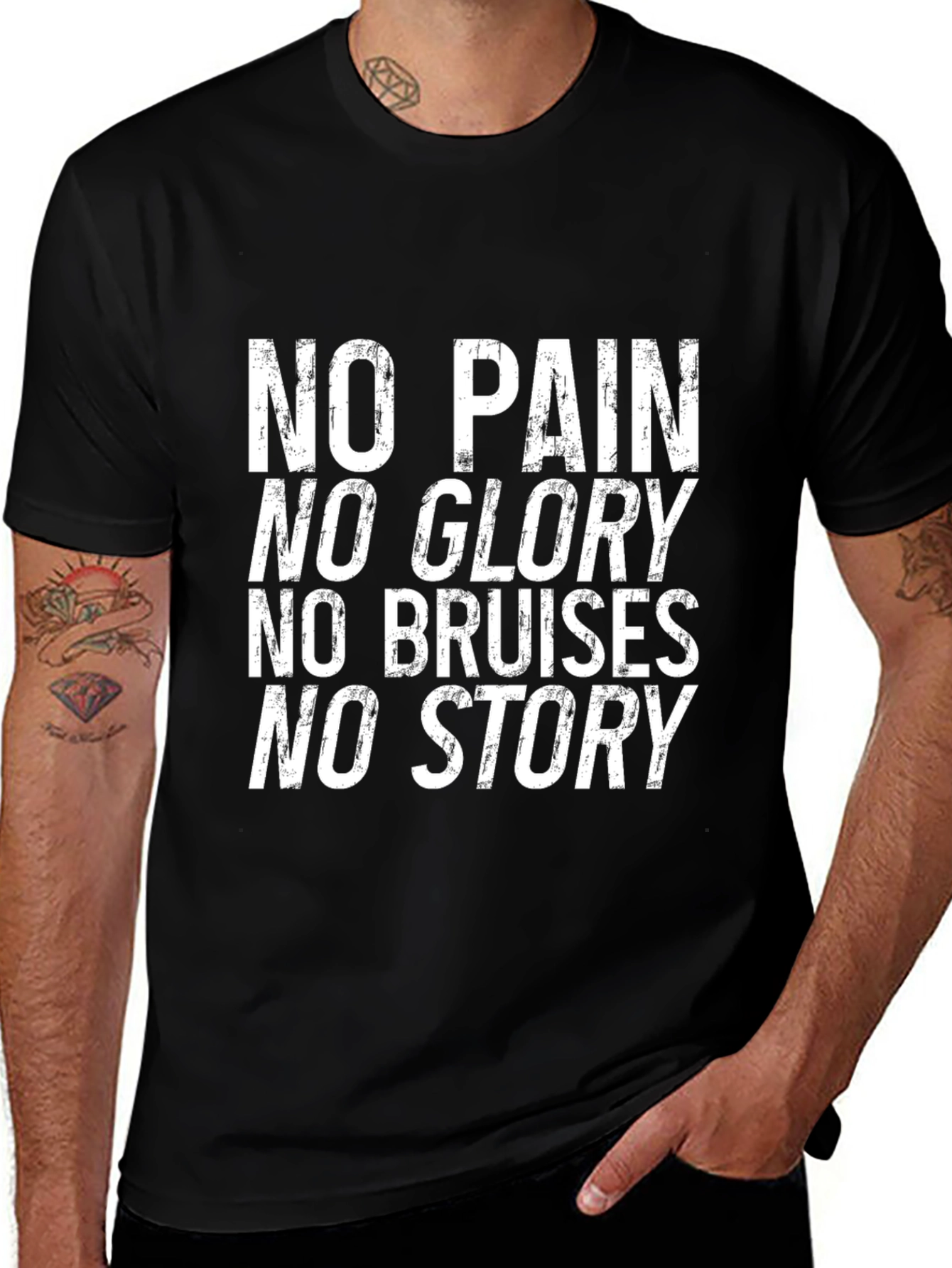 Variant 28 of No Pain No Glory Graphic Tee