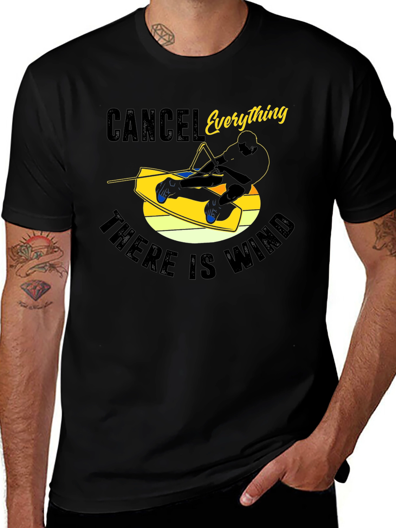 Variant 22 of Cancel Everything Wakeboarding T-Shirt