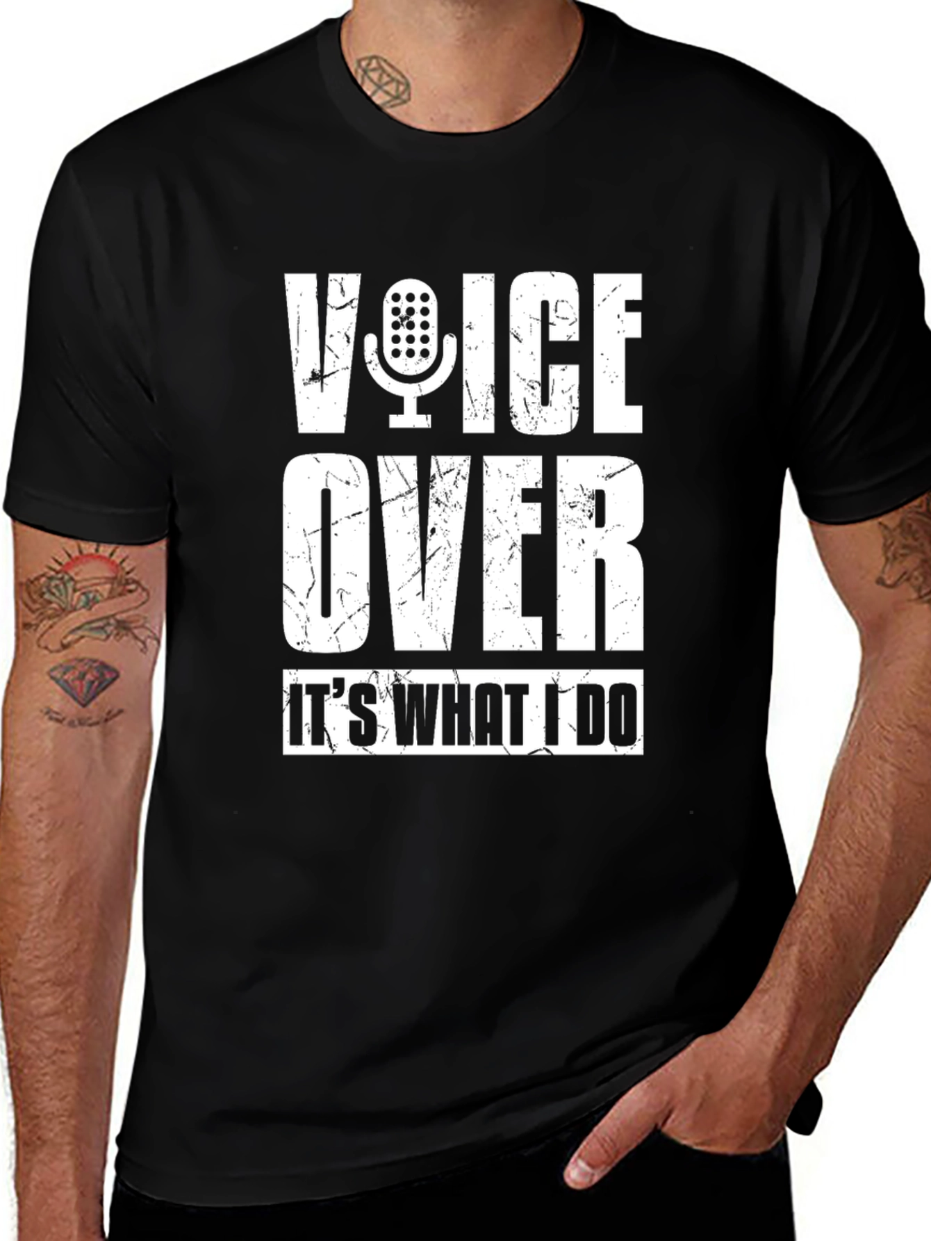 Voice Over It's What I Do T-Shirt Funny Mic Tee