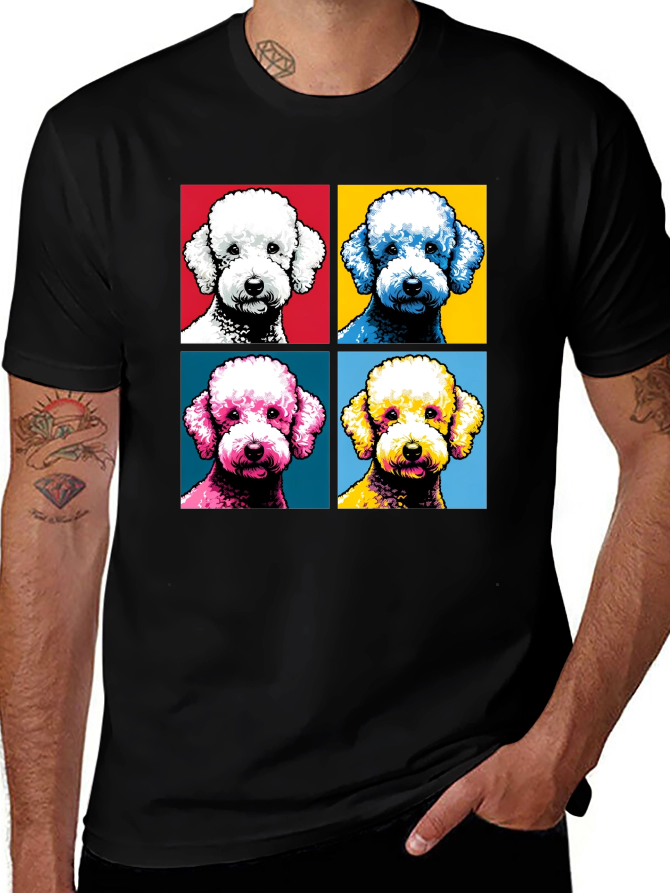 Variant 28 of Pop Art Poodle T-Shirt