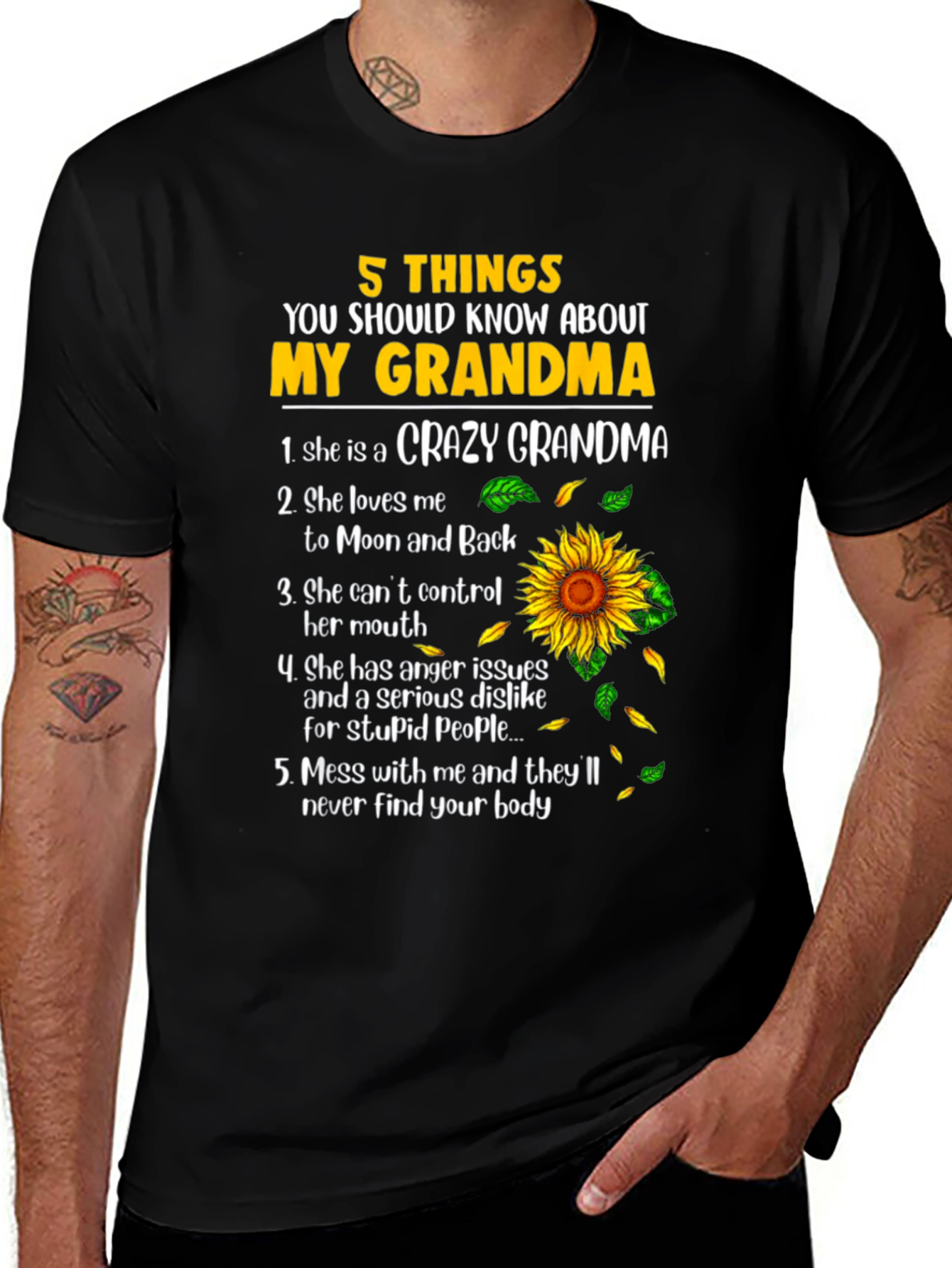 Variant 21 of 5 Things About My Grandma T-Shirt