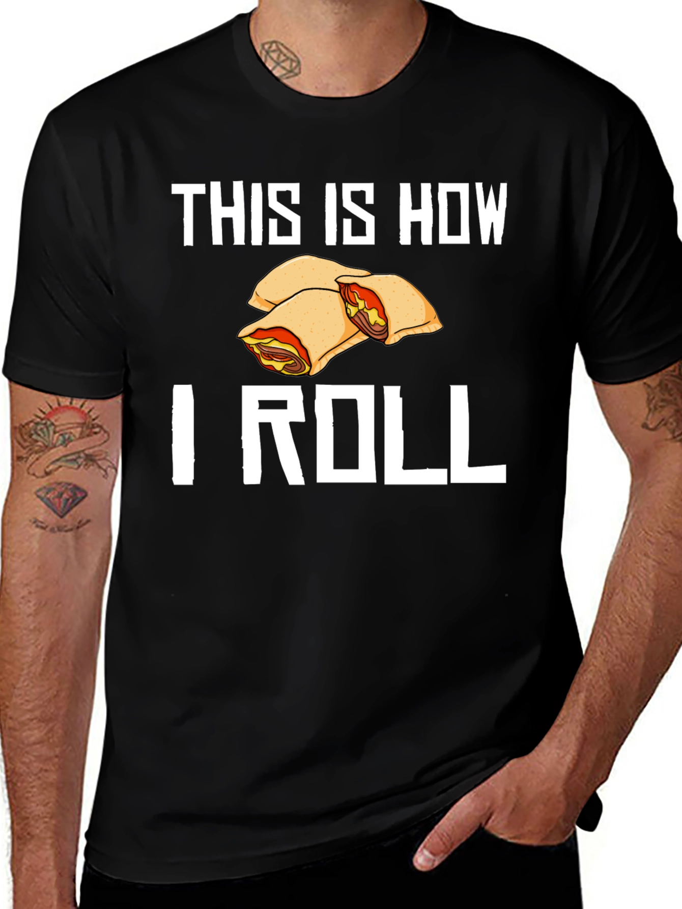 Variant 14 of This Is How I Roll Food T-Shirt