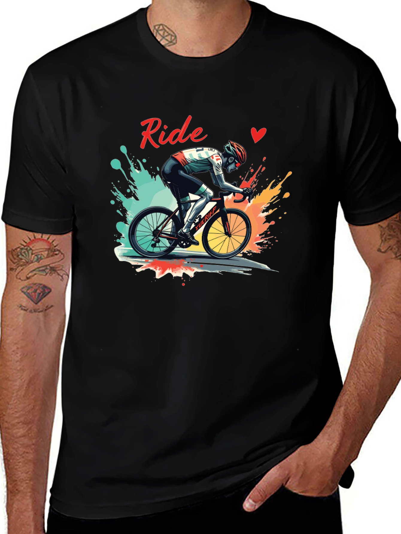 Variant 18 of Ride Graphic Tee - Cycling Enthusiast T-Shirt