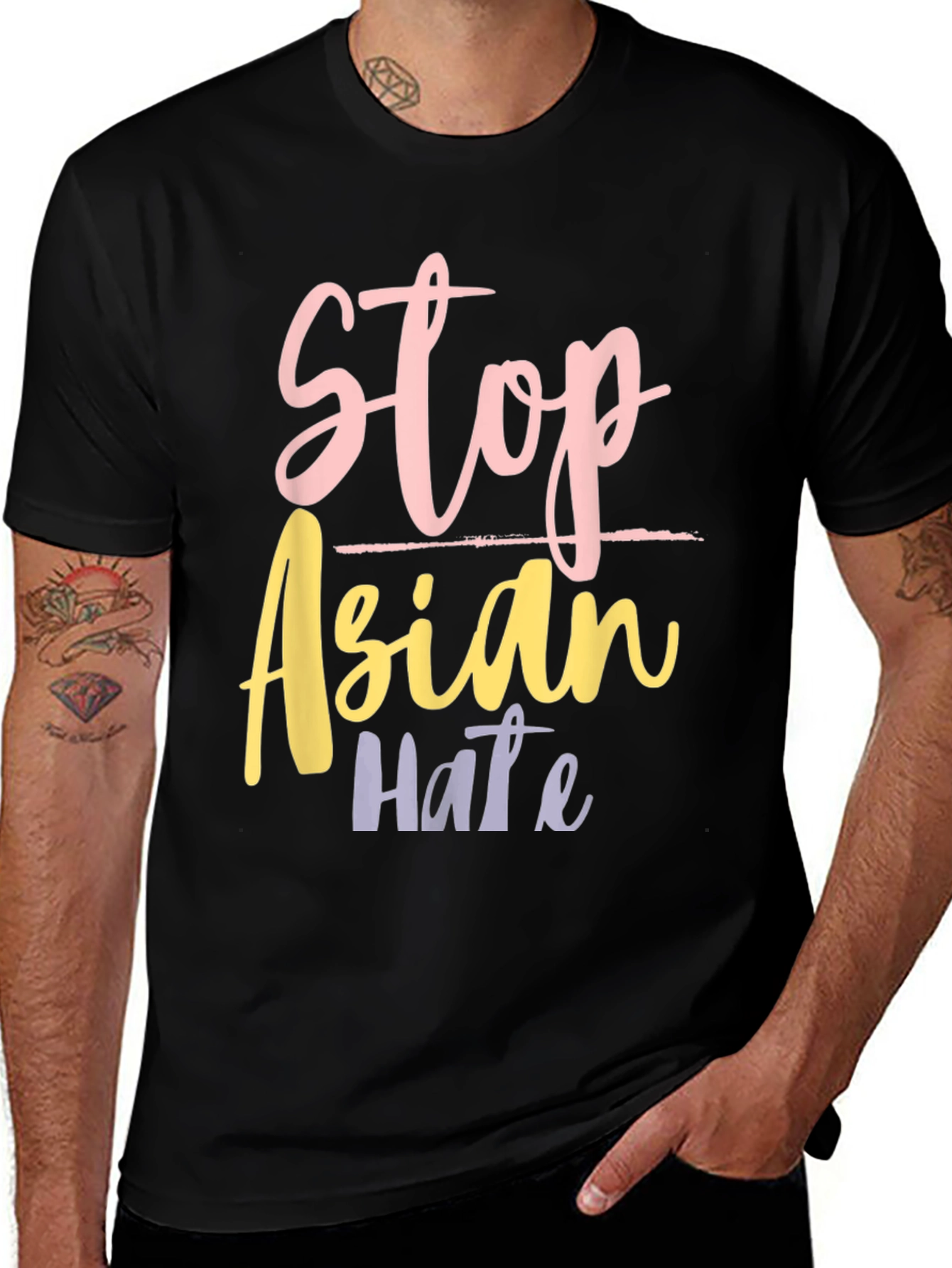Stop Asian Hate Graphic Tee - Unisex Activism Shirt