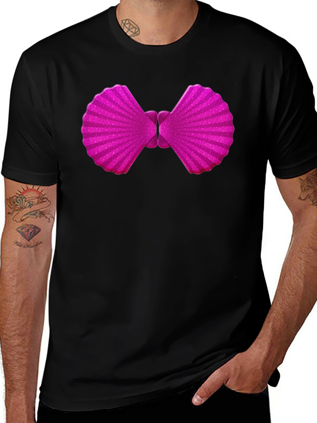 Variant 2 of Novelty Bowtie Graphic T-Shirt - Fun & Stylish