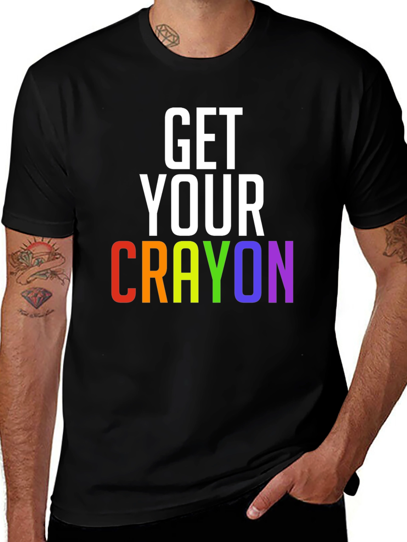 Get Your Crayon LGBT Pride Rainbow T-Shirt