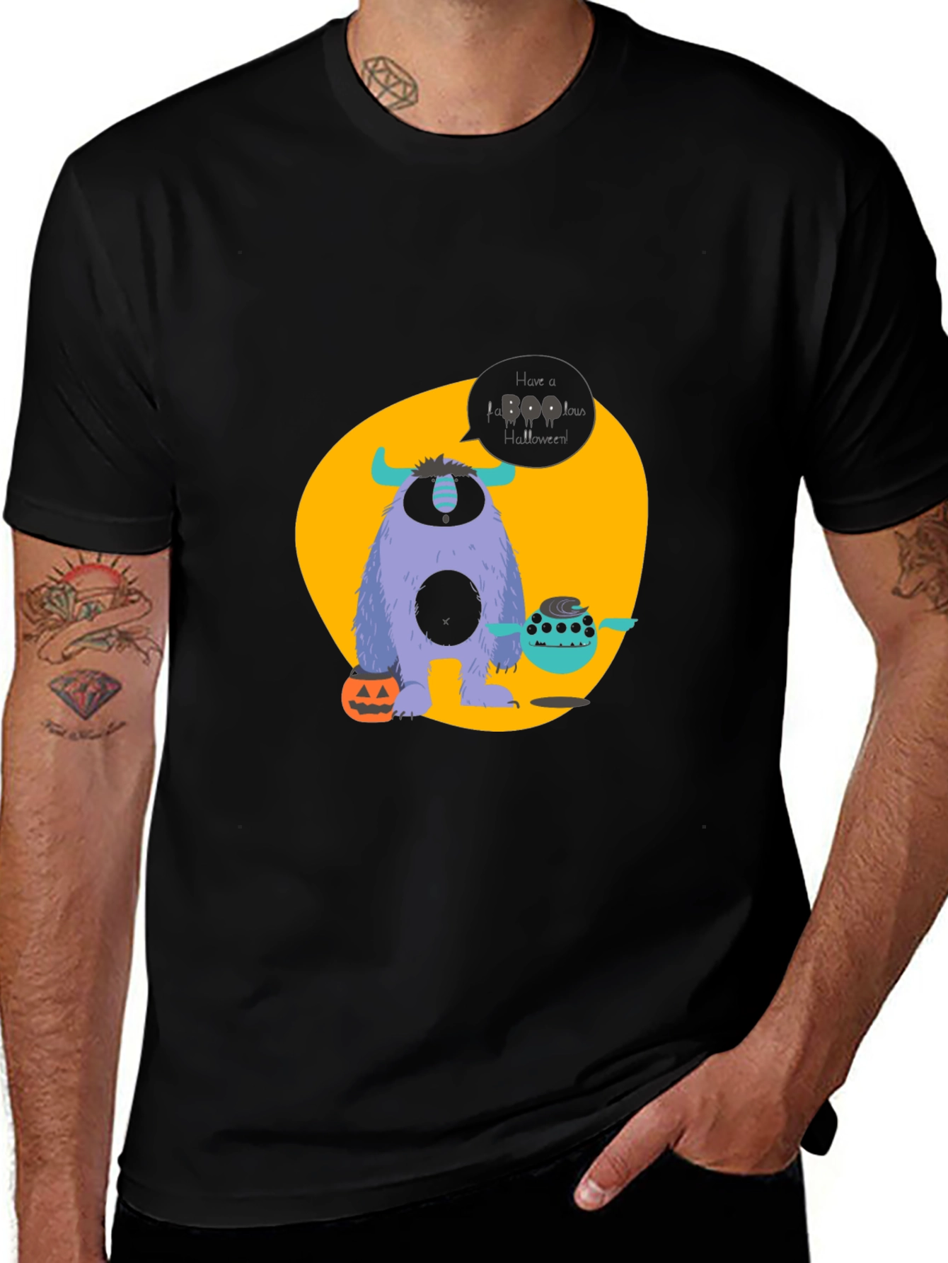 Halloween Monster T-Shirt - Boo Graphic Tee
