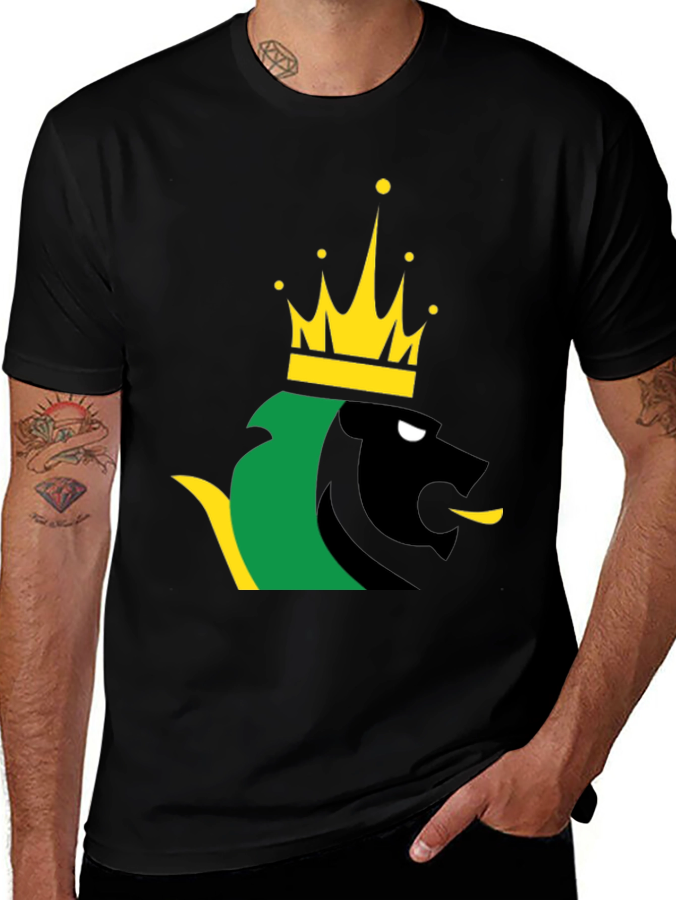 Rasta Lion Crown T-Shirt - Reggae Inspired Graphic Tee