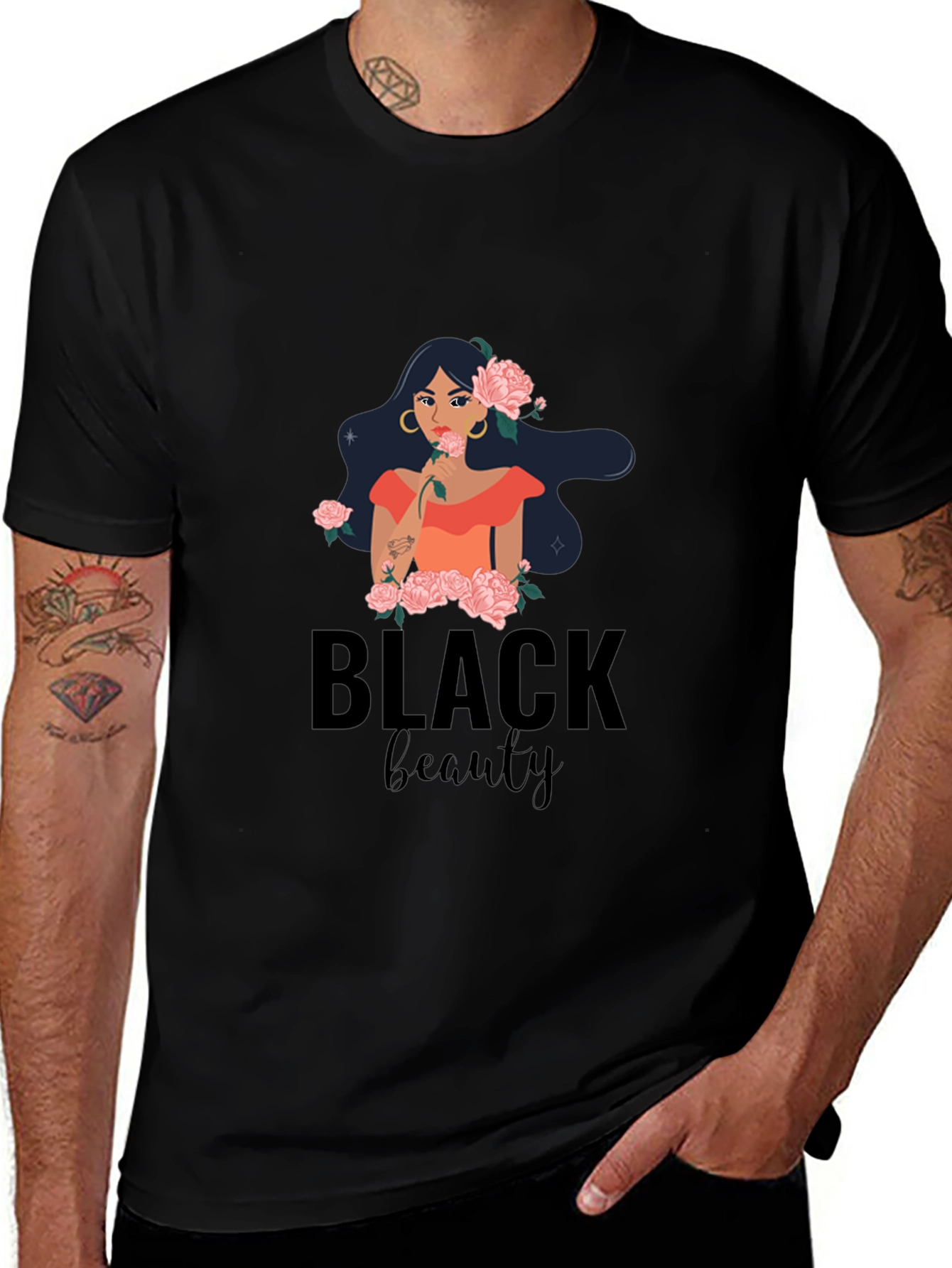Variant 30 of Black Beauty Graphic Tee - Stylish Comfort