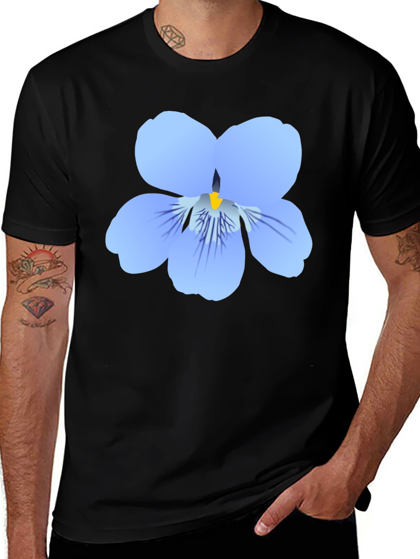 Variant 4 of Floral Print Crew Neck T-Shirt