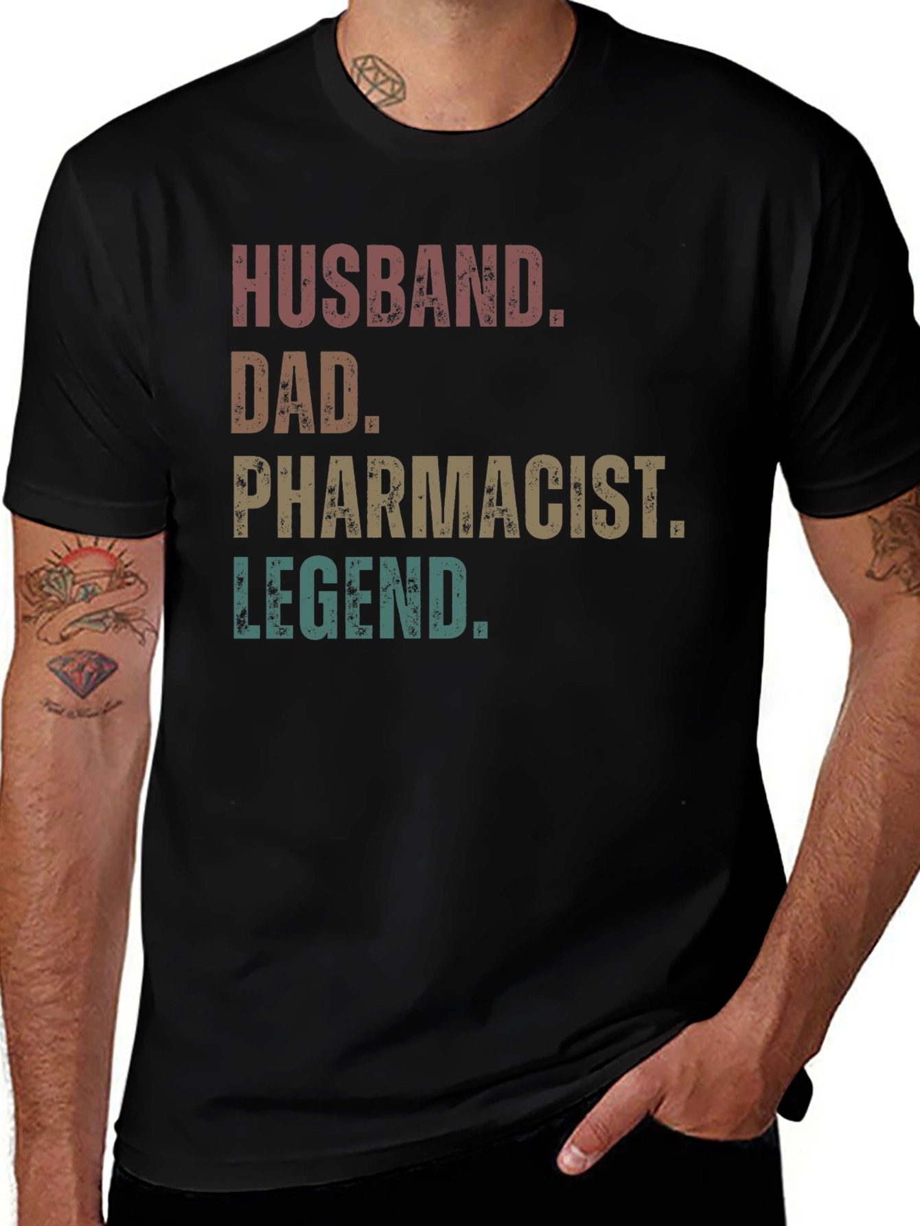 Variant 17 of Husband Dad Pharmacist Legend Graphic T-Shirt