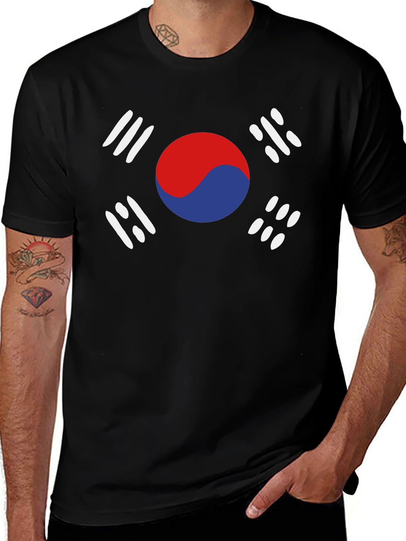 South Korea Flag Graphic T-Shirt