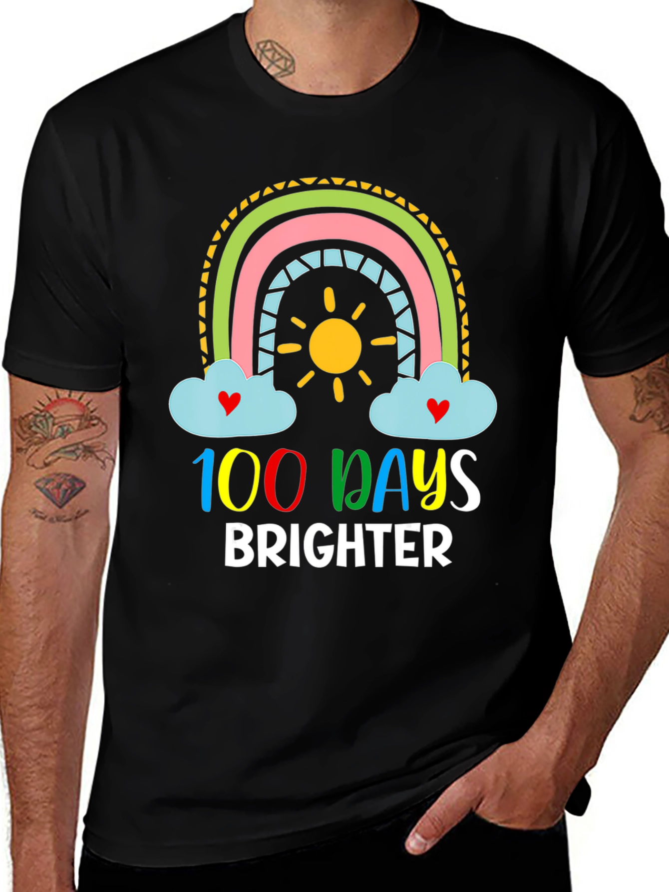 Variant 12 of 100 Days Brighter Rainbow T-Shirt