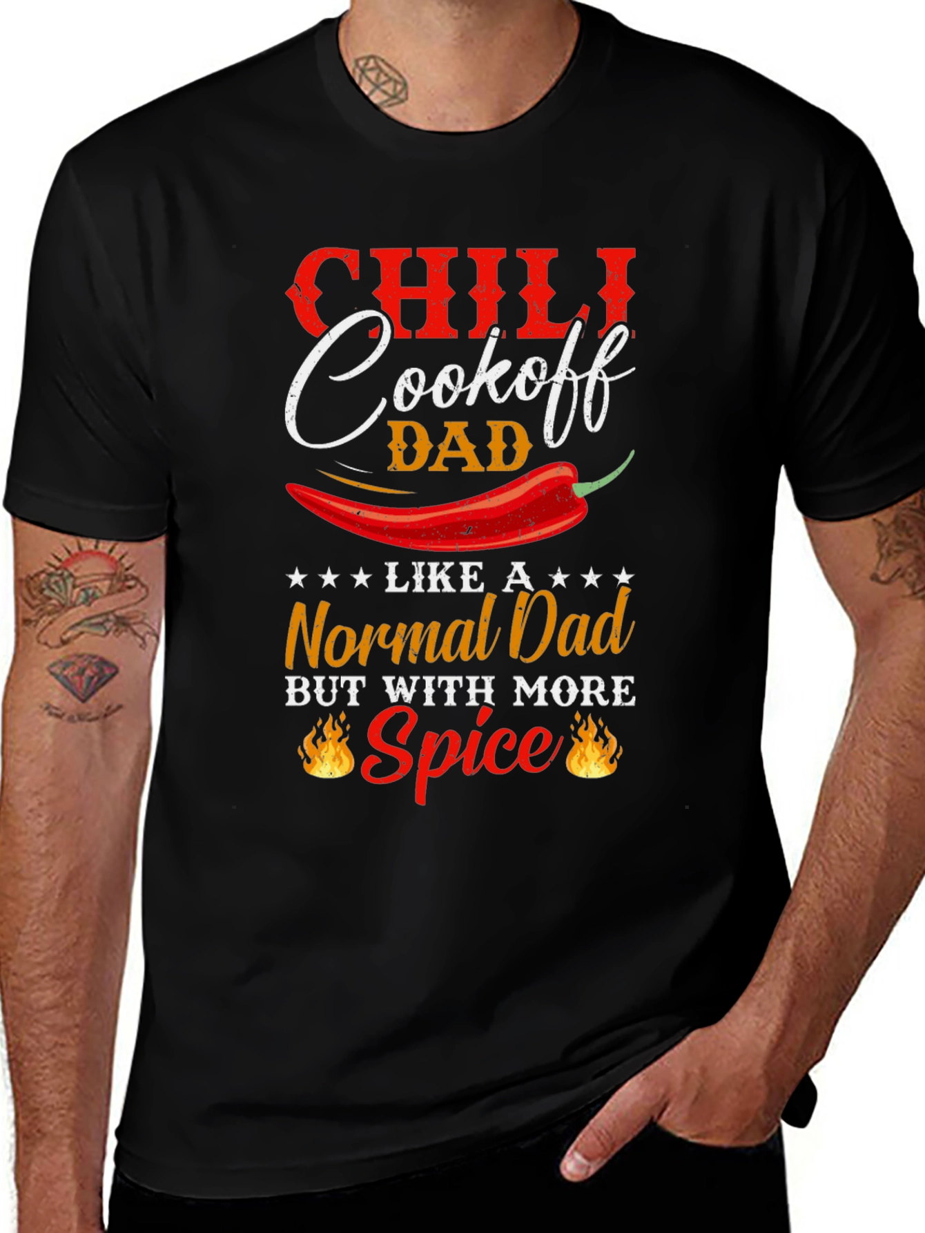 Chili Cookoff Dad T-Shirt - Spicy Father's Day Tee