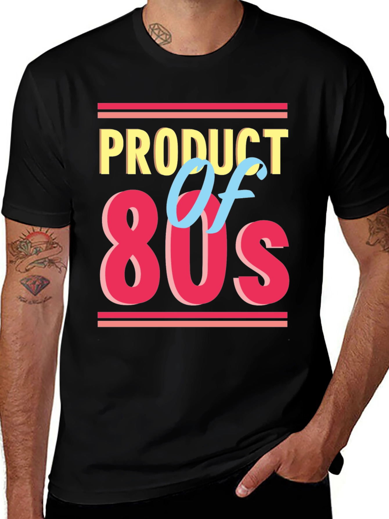 Variant 27 of Product of the 80s Black Graphic Tee