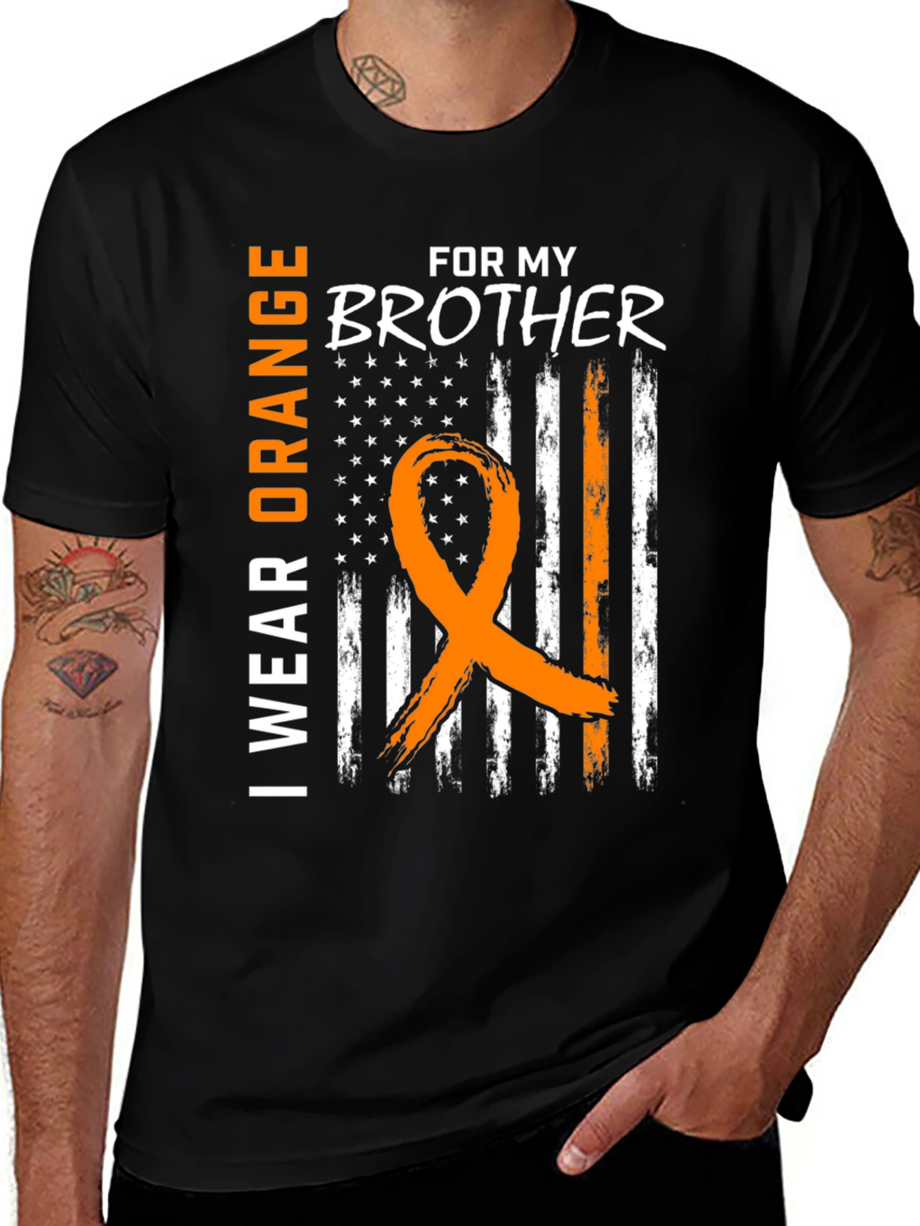 Variant 27 of I Wear Orange for My Brother T-Shirt