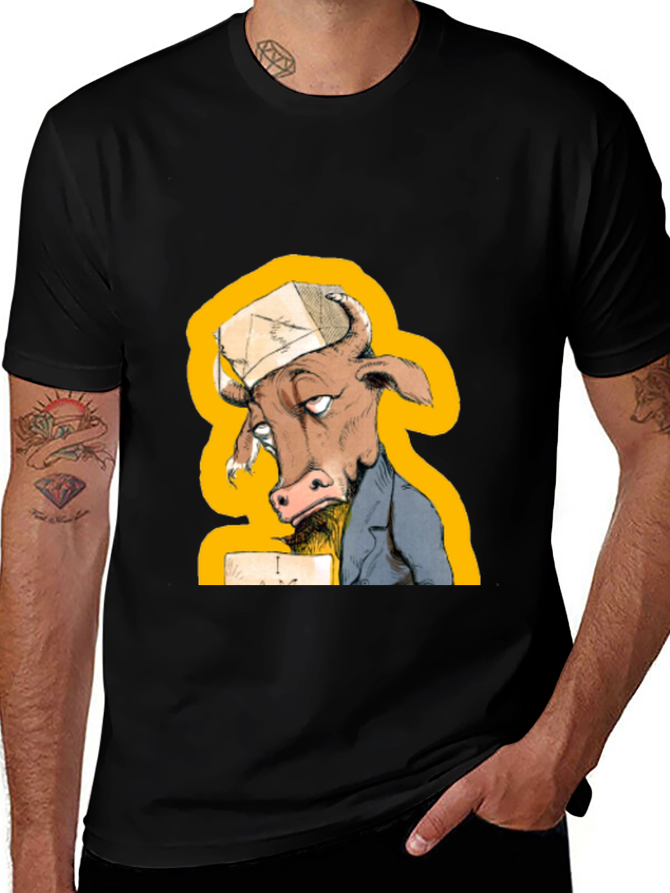 Variant 5 of Funny Cow T-Shirt - Novelty Cartoon Animal Tee