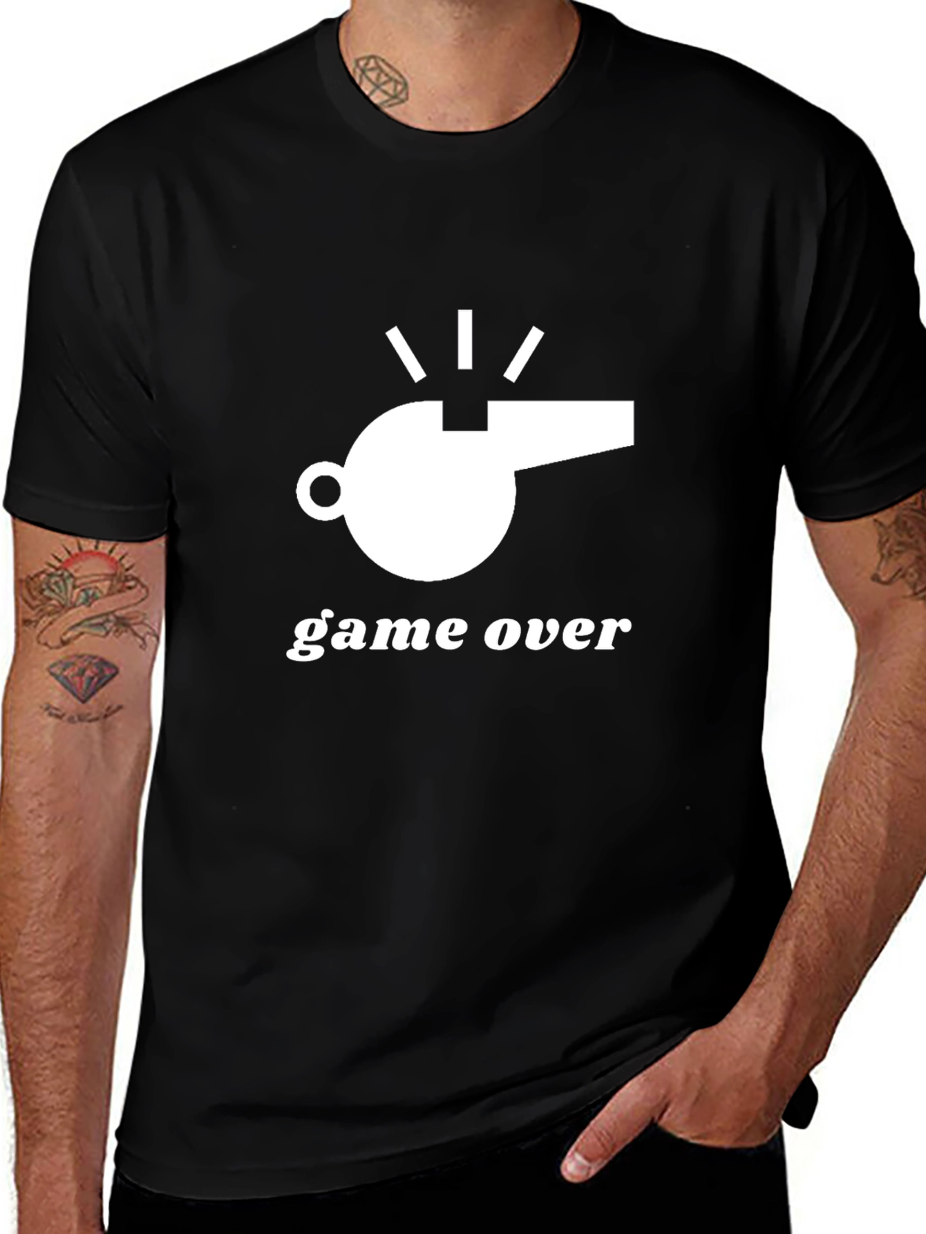 Variant 16 of Game Over Whistle Graphic Tee