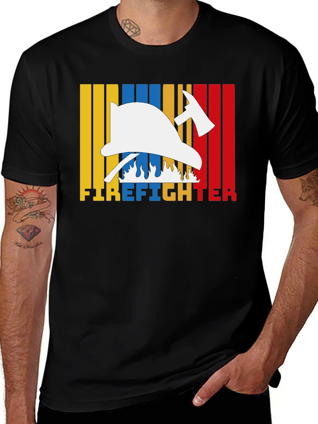 Variant 4 of Firefighter T-Shirt - Heroic Design