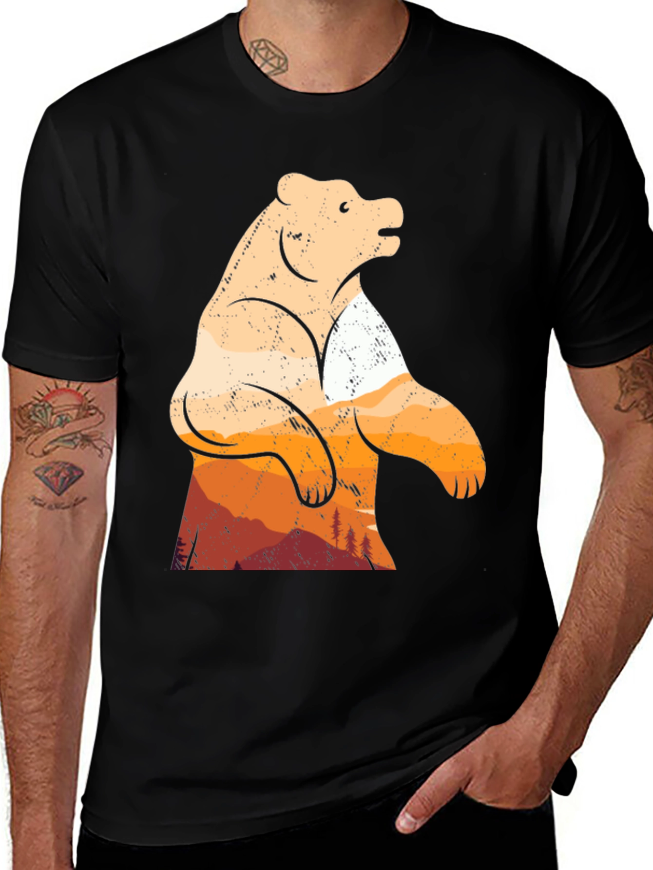 Variant 4 of Bear Mountain Graphic Tee - Black