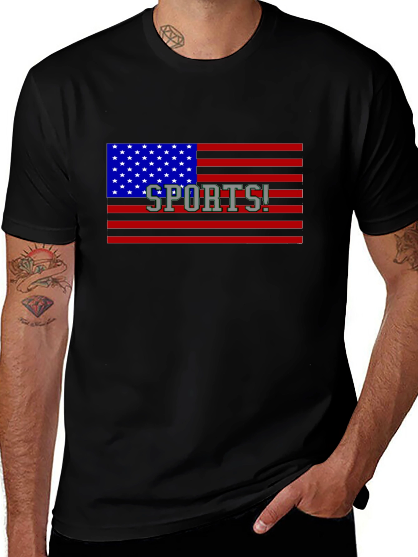 Variant 18 of American Flag Sports! Graphic T-Shirt