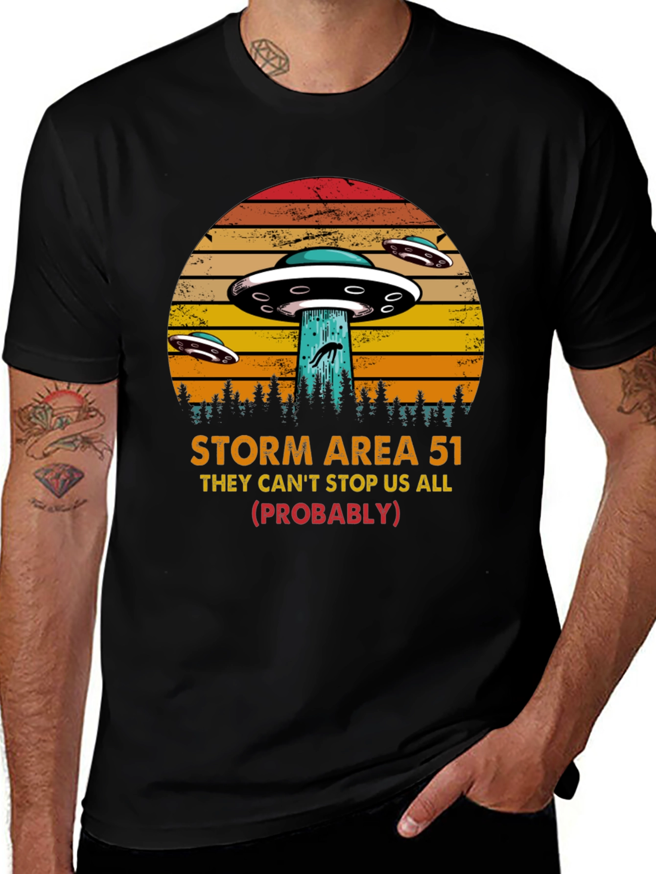 Variant 30 of Storm Area 51 UFO Graphic Tee