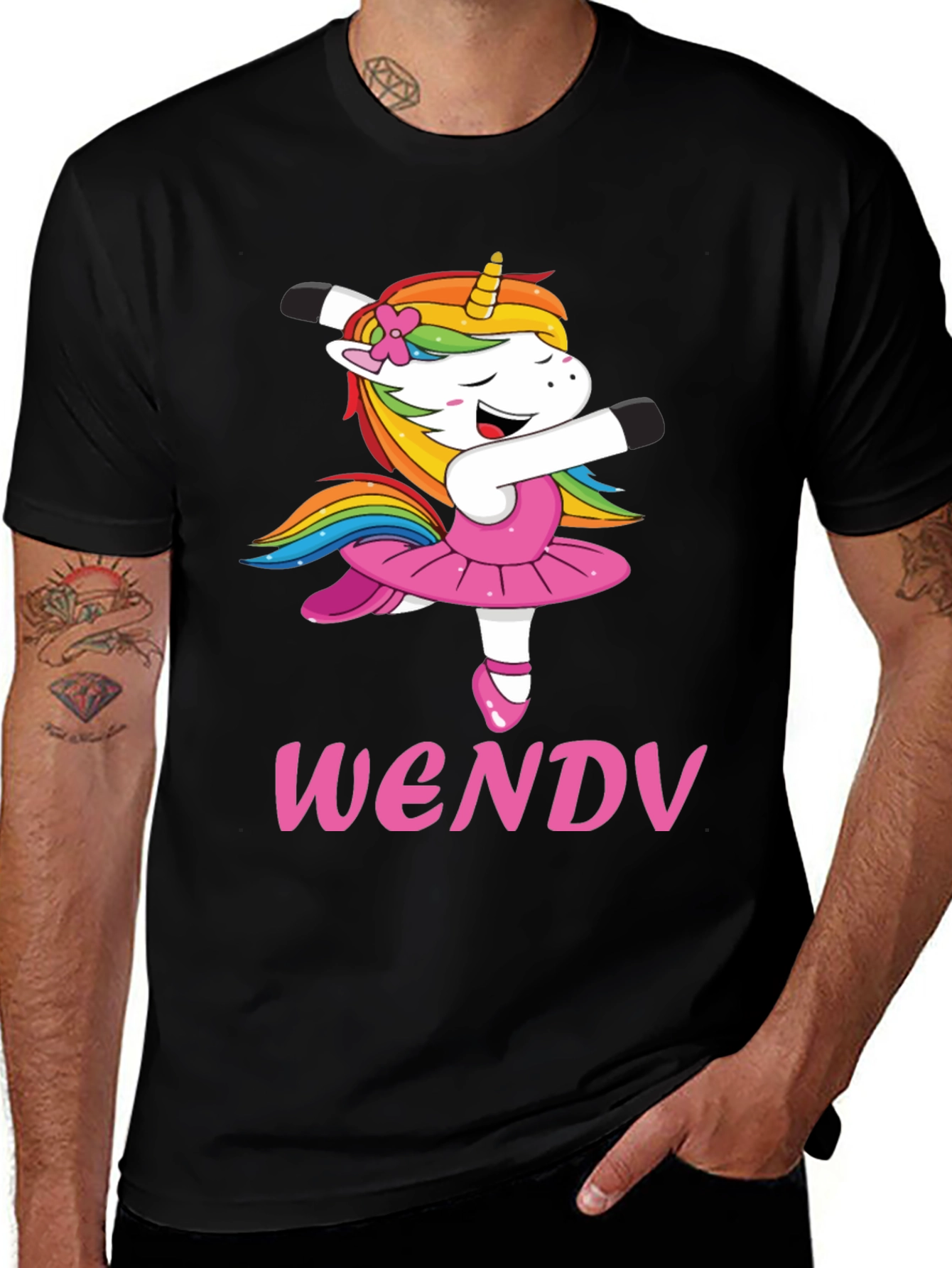 Variant 21 of Wendy Unicorn Ballerina T-Shirt - Personalized