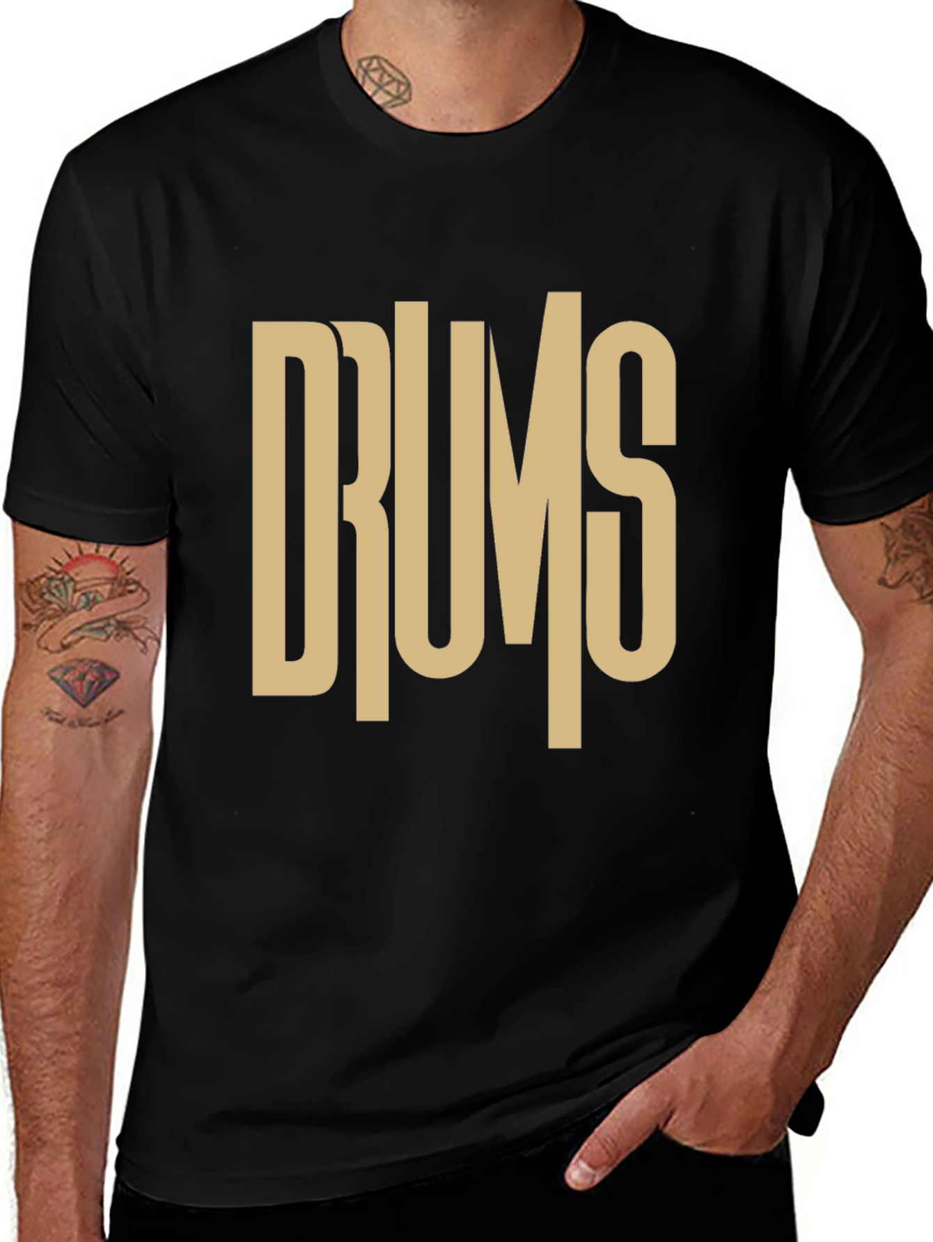 Variant 22 of Drums Graphic Tee - Music Lover's T-Shirt
