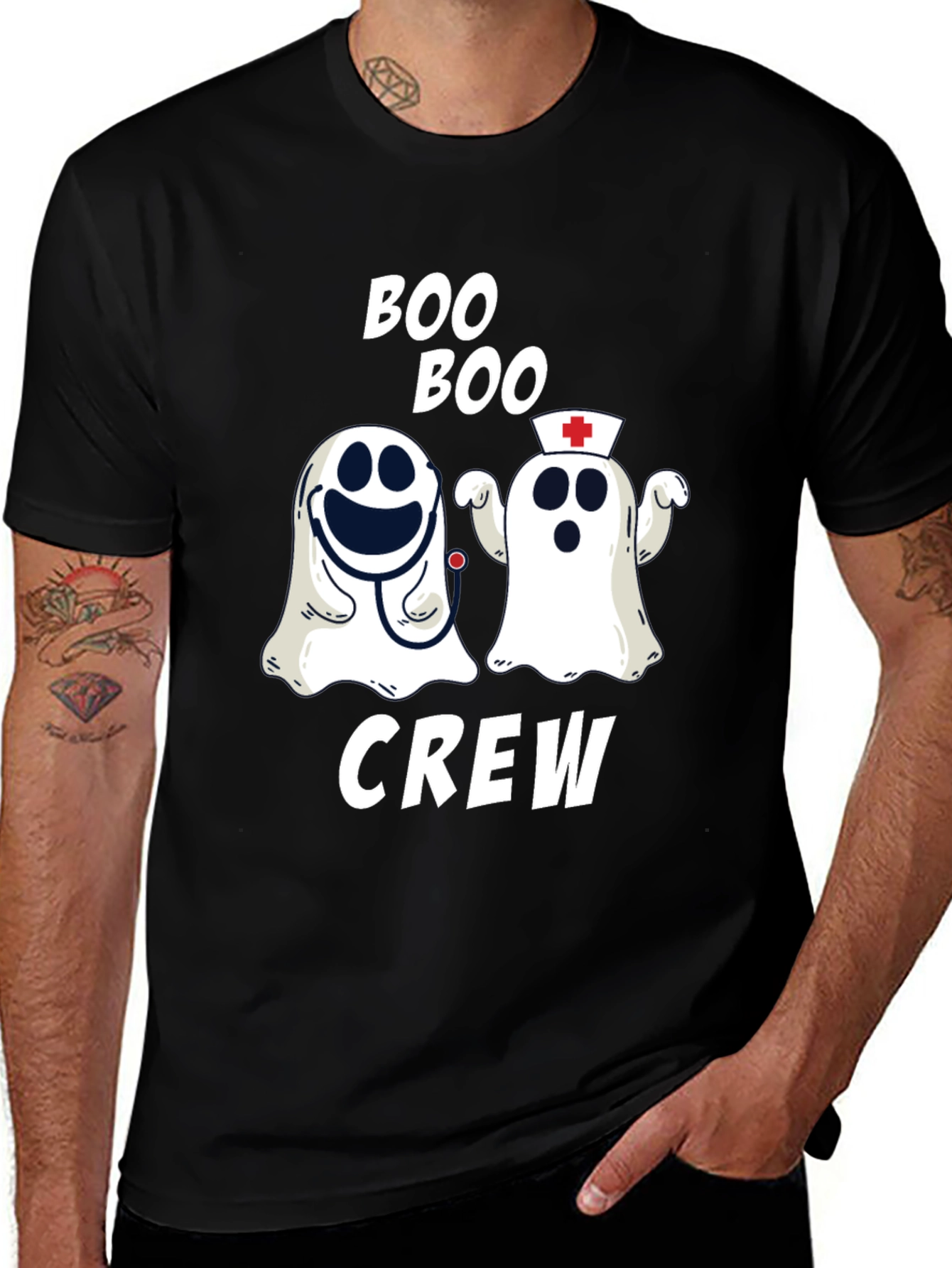 Boo Boo Crew Ghost Graphic T-Shirt
