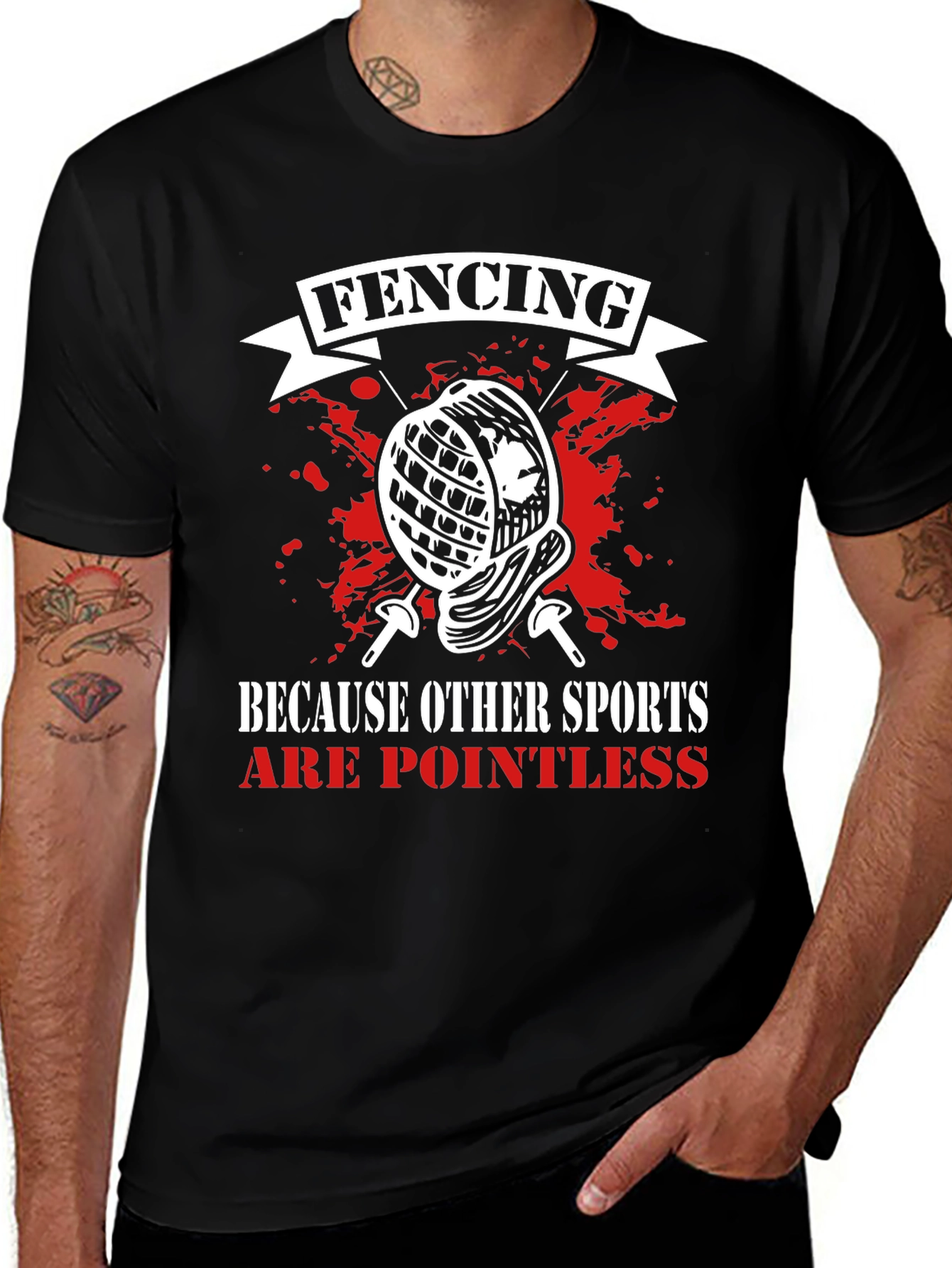 Variant 27 of Fencing T-Shirt: Because Other Sports Are Pointless