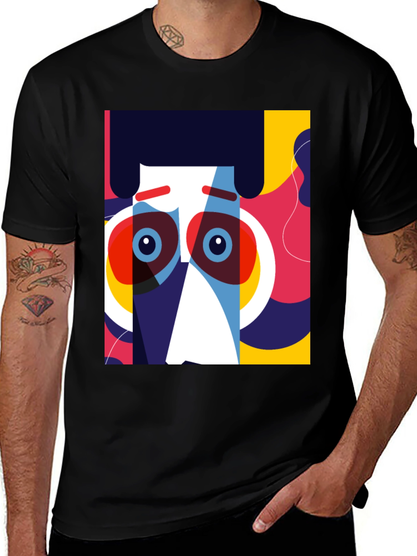 Variant 18 of Pop Art Face Graphic T-Shirt