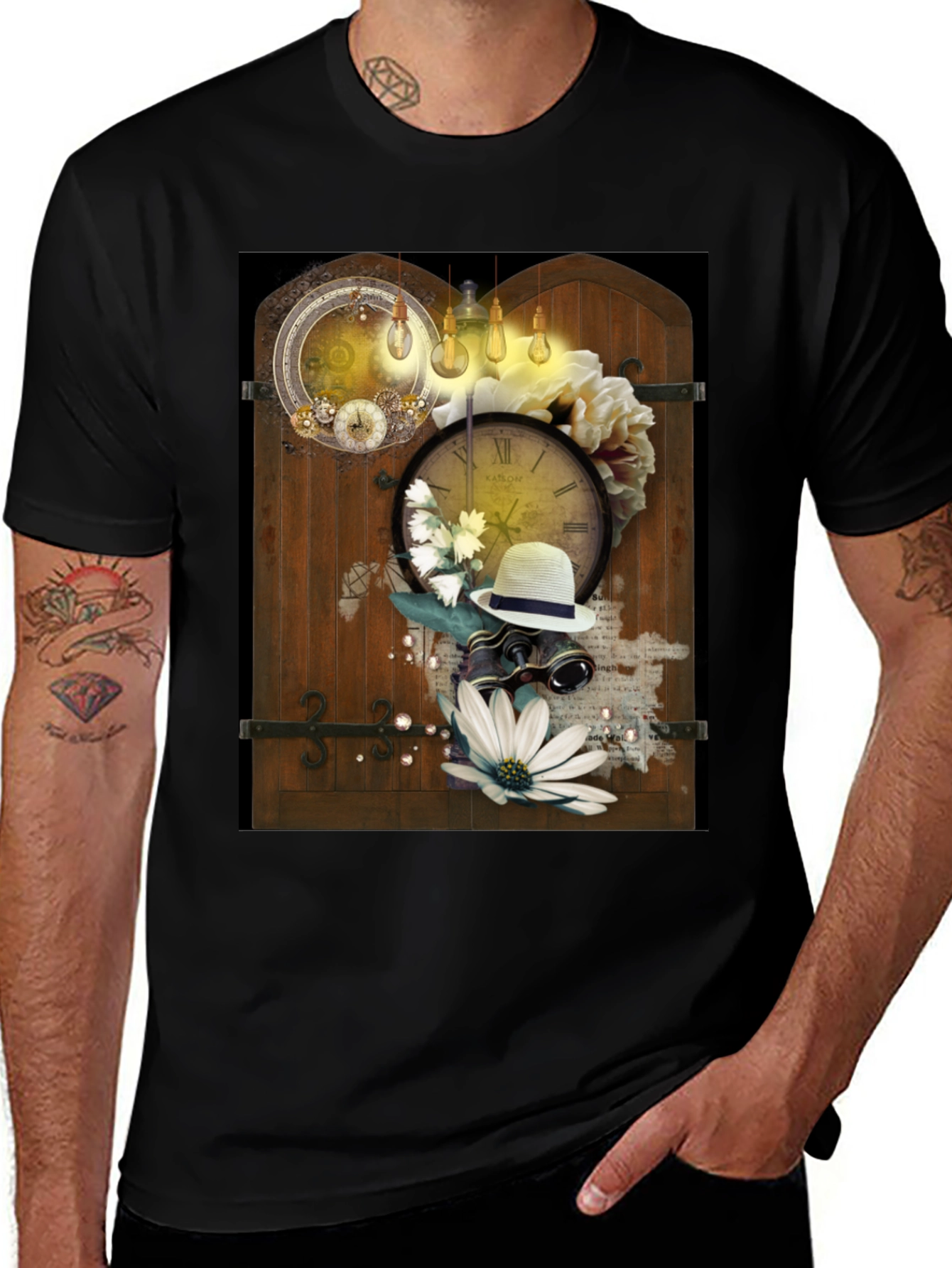 Variant 24 of Steampunk Time Traveler T-Shirt