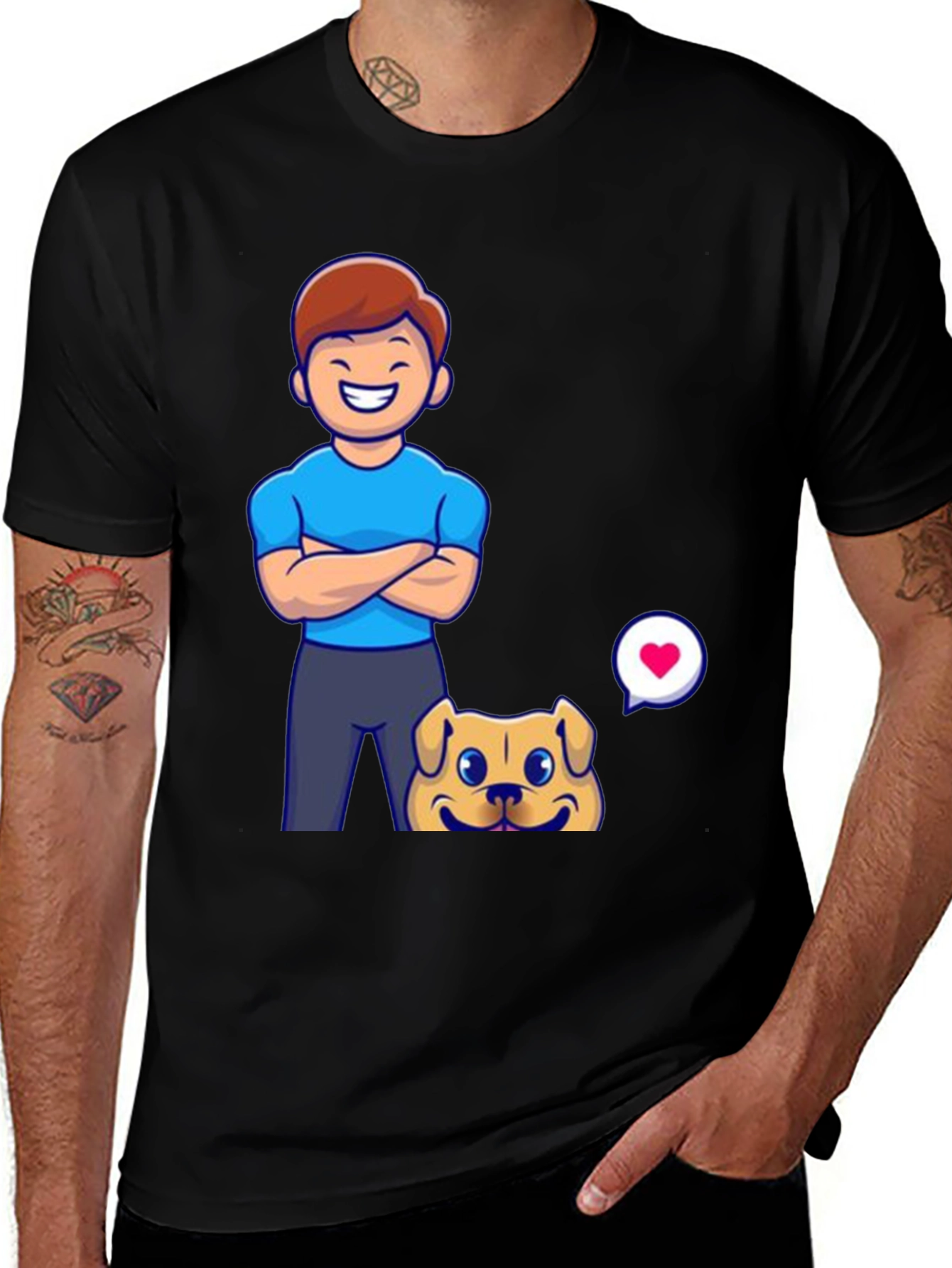 Variant 18 of Man's Graphic T-Shirt - Cartoon Design