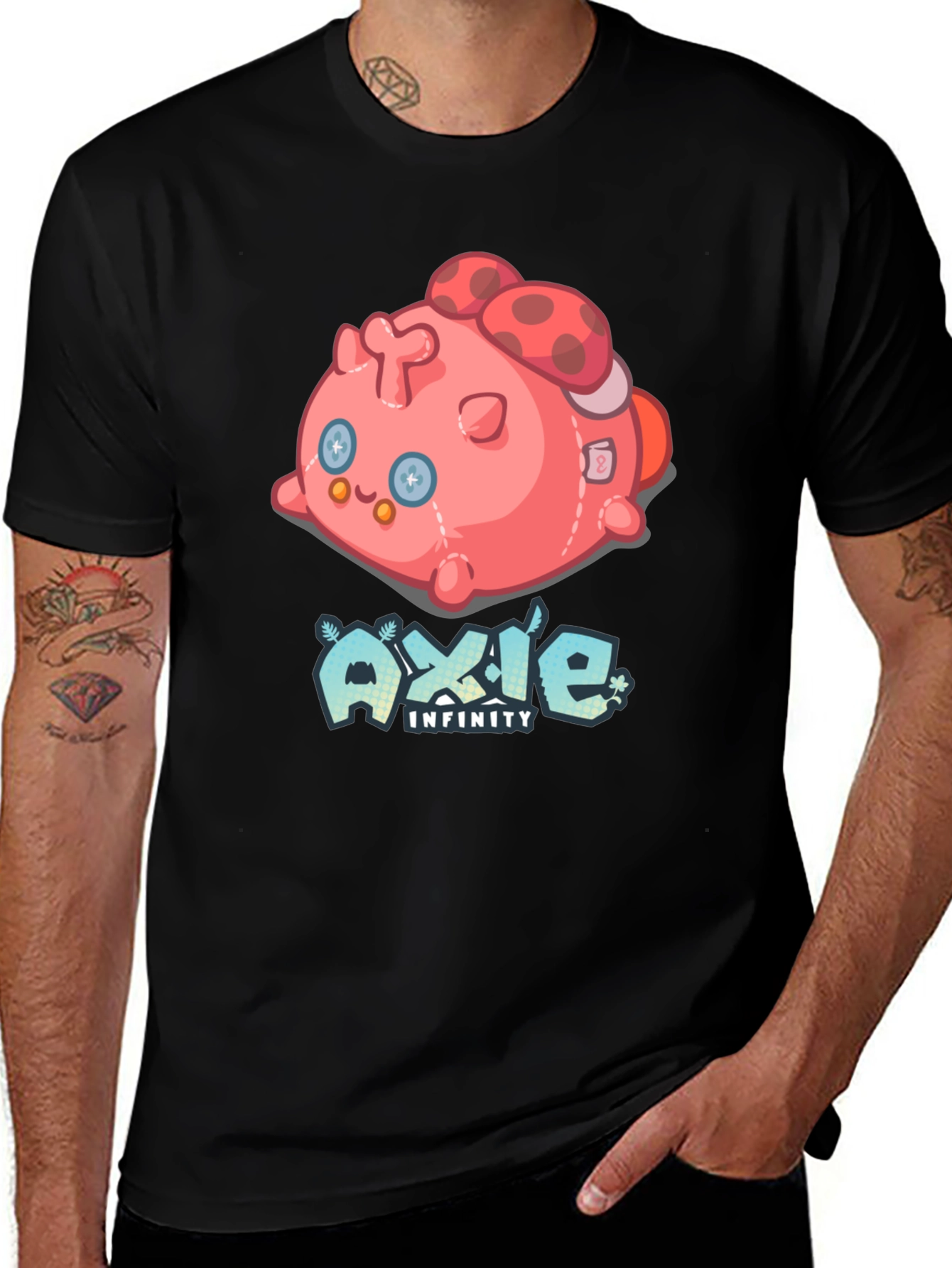 Axie Infinity Stuffed Animal T-Shirt - Black
