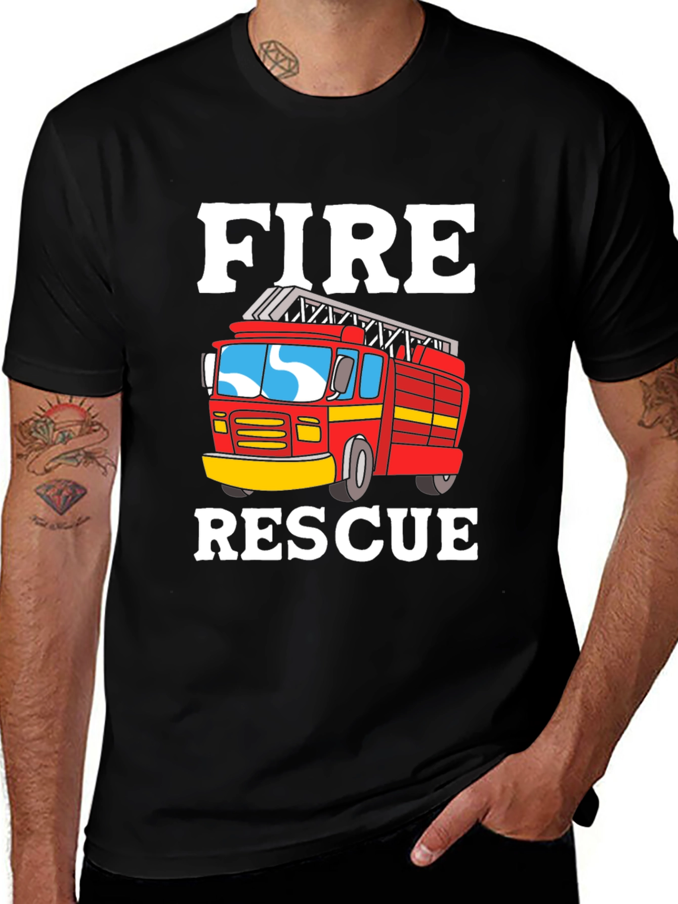 Variant 14 of Fire Rescue Truck T-Shirt