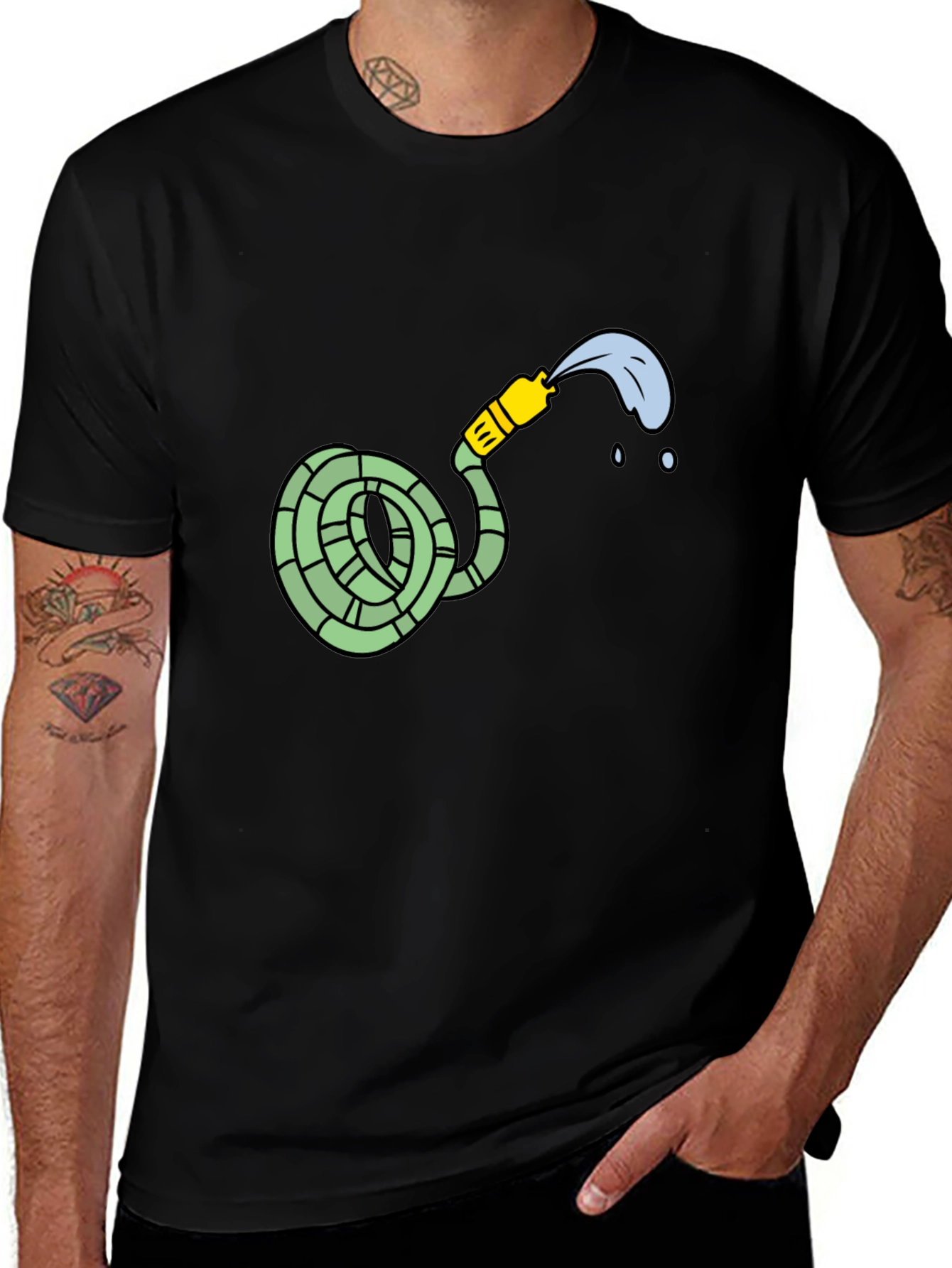 Variant 9 of Garden Hose Graphic Tee - Casual Style