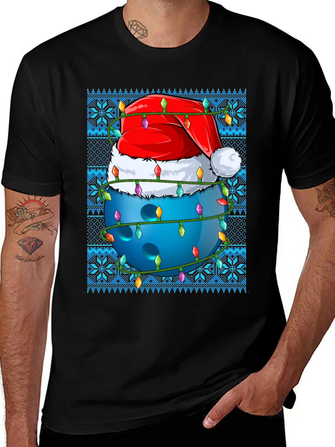 Festive Bowling Christmas T-Shirt