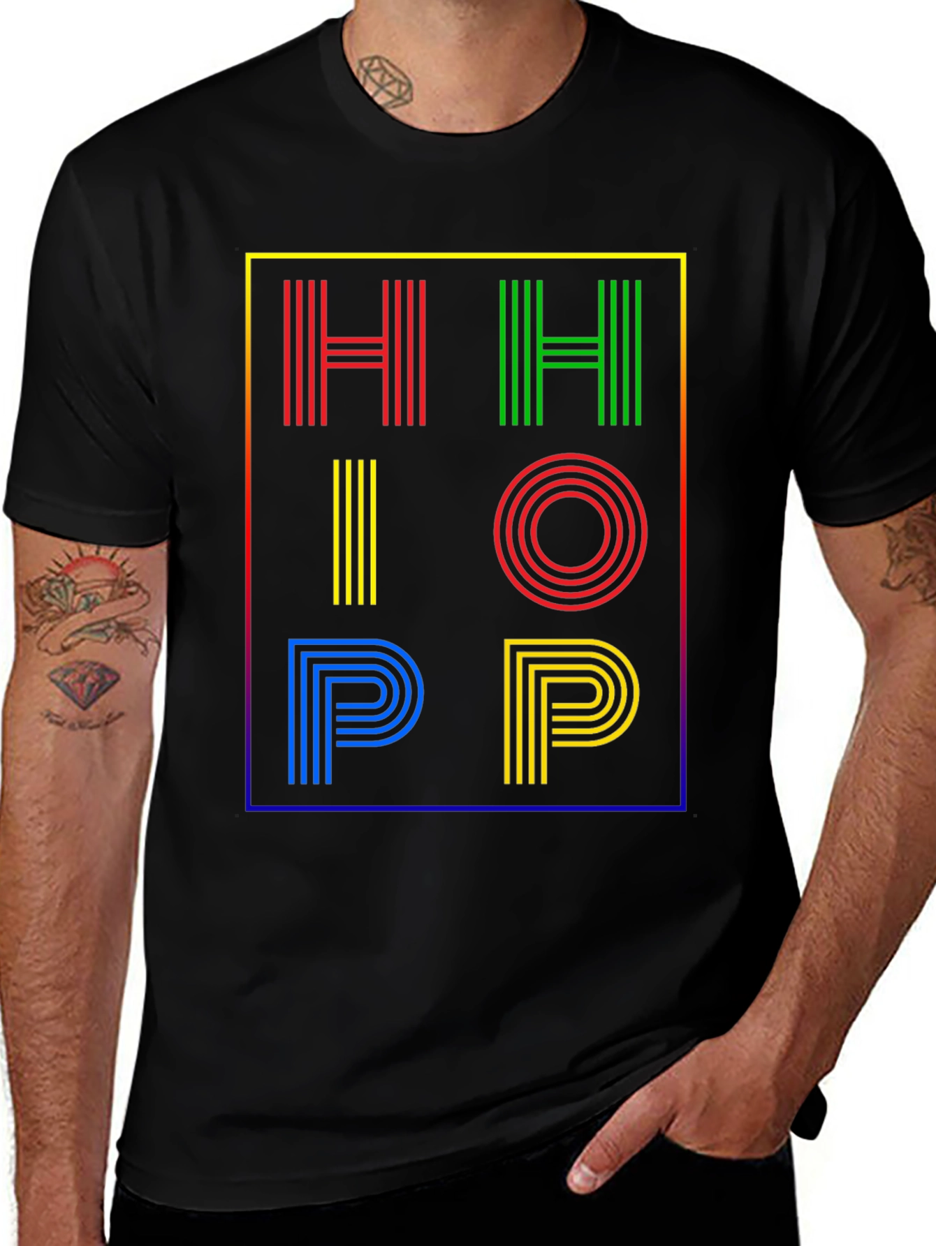 Variant 9 of Hip Hop Graphic Print T-Shirt